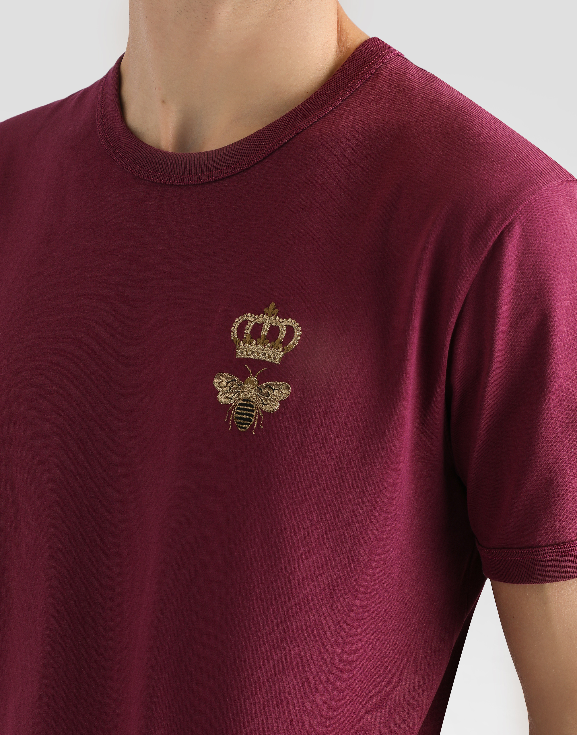 Cotton T-shirt with embroidery