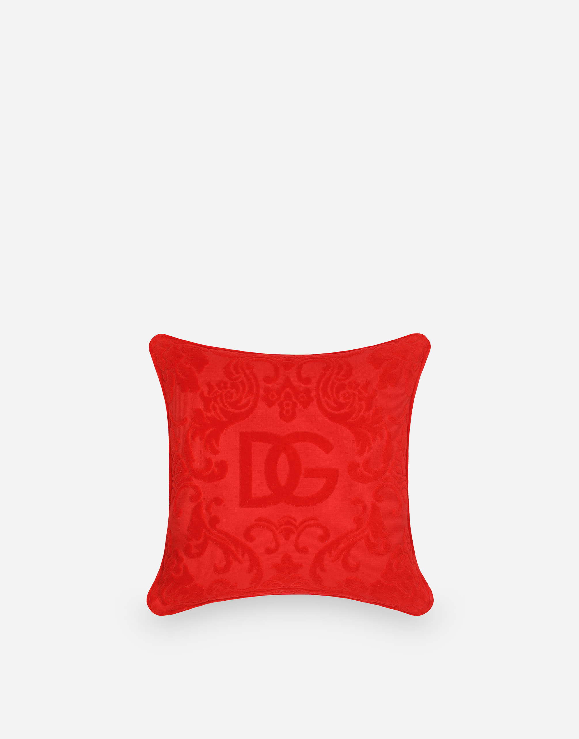 Dolce & Gabbana Cotton Terry Outdoor Cushion In Multicolor