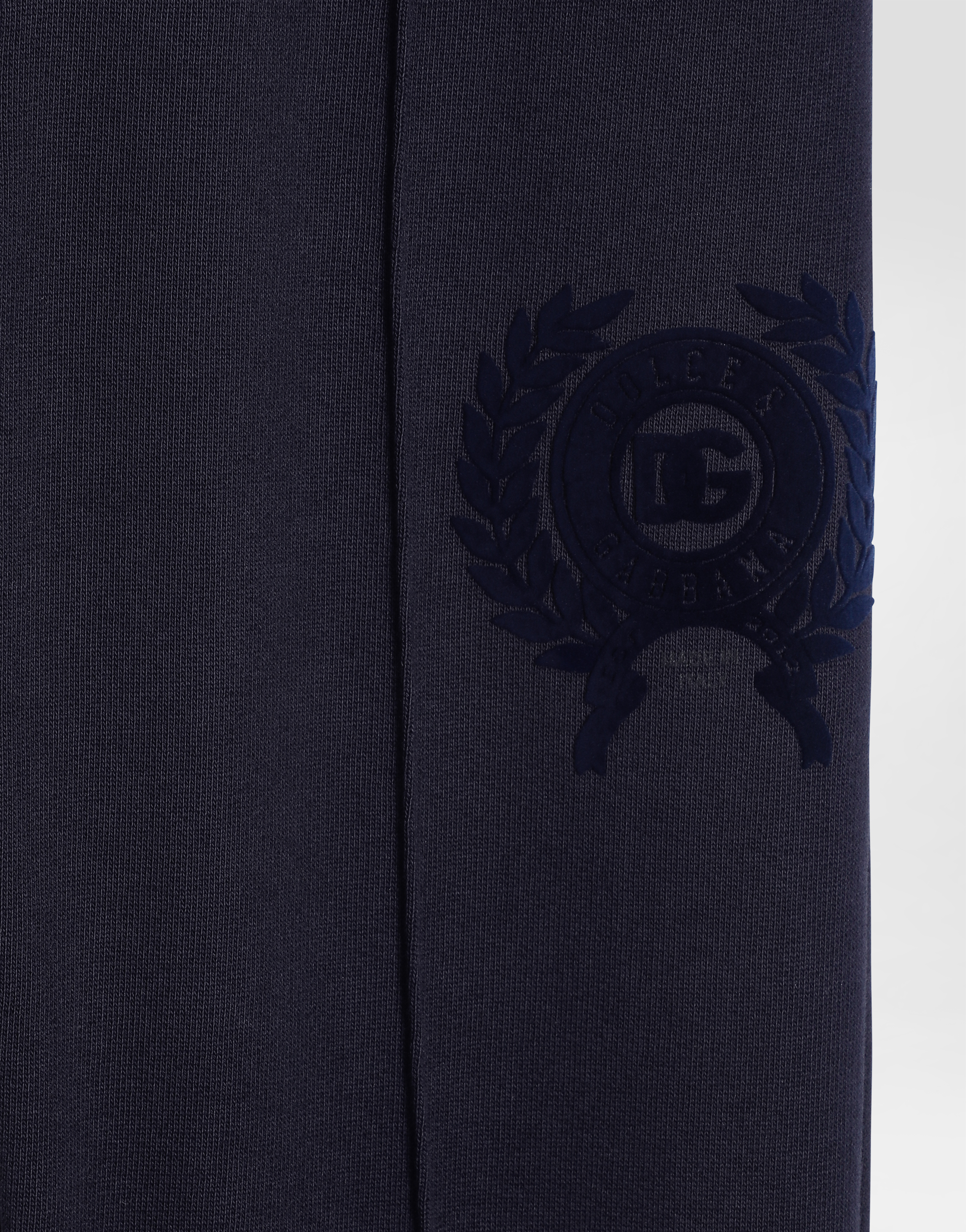 Jersey trousers with Dolce&Gabbana patch