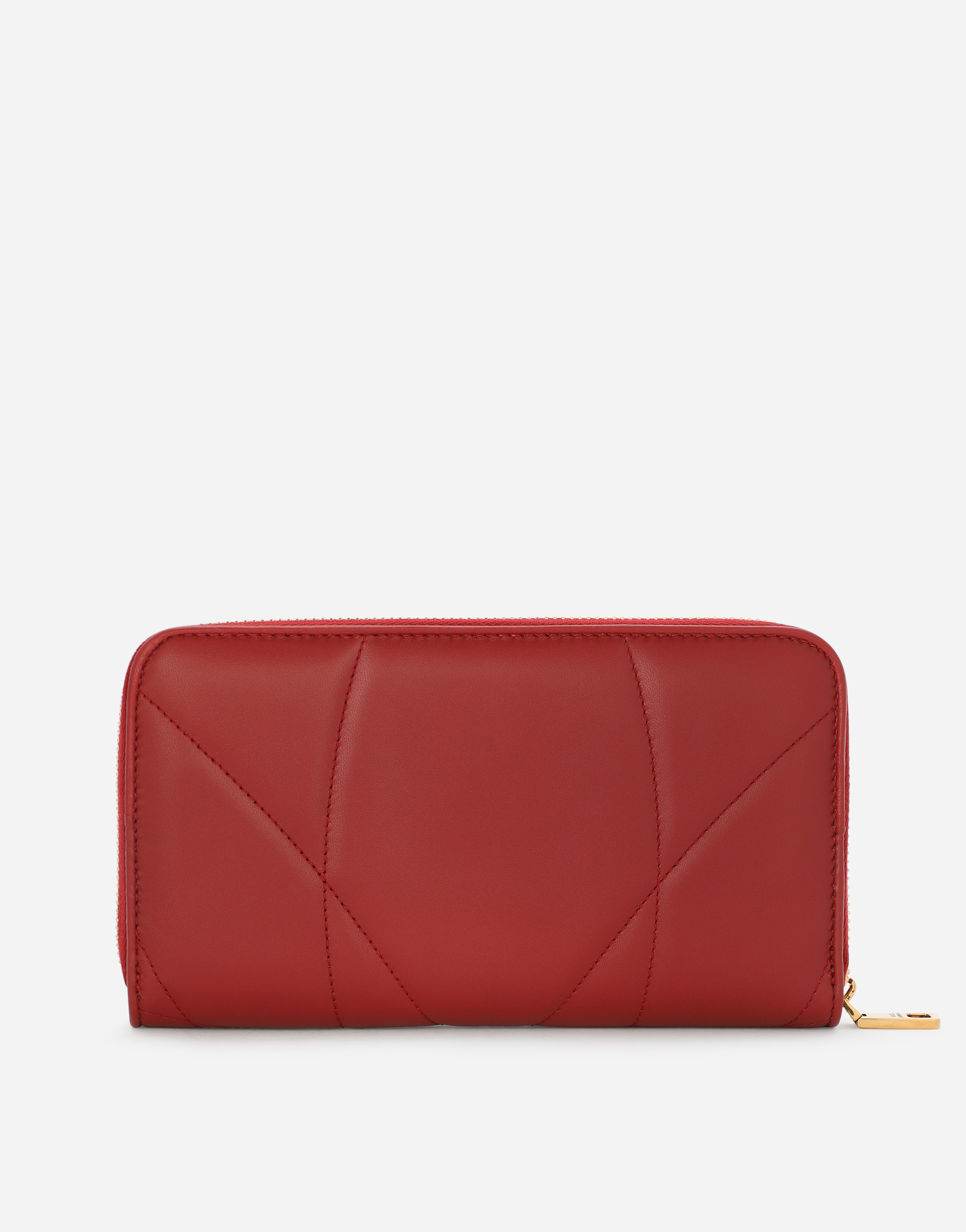 Shop Dolce & Gabbana Zip-around Devotion Wallet In Red