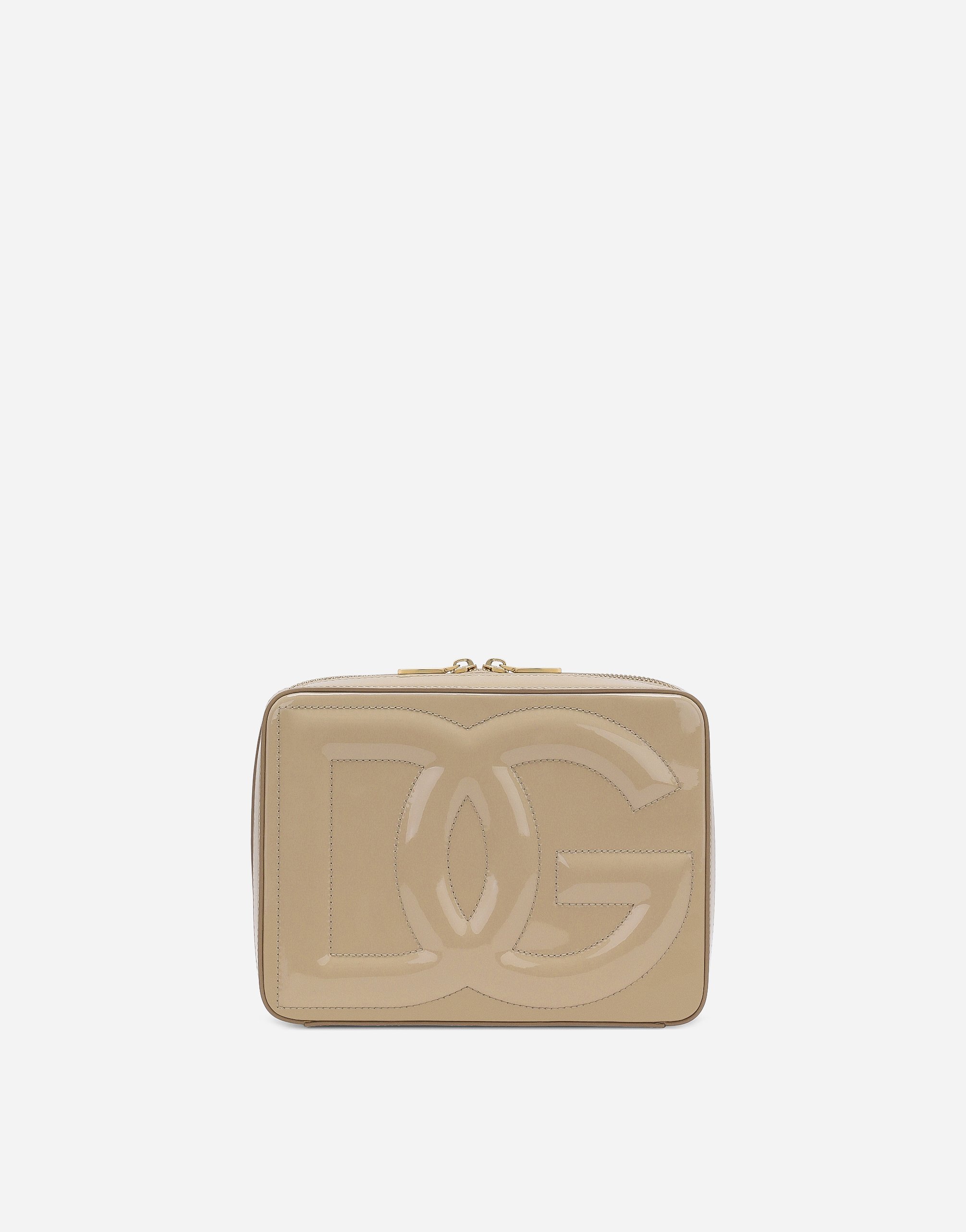 Dolce & Gabbana Medium Dg Logo Camera Bag In Beige