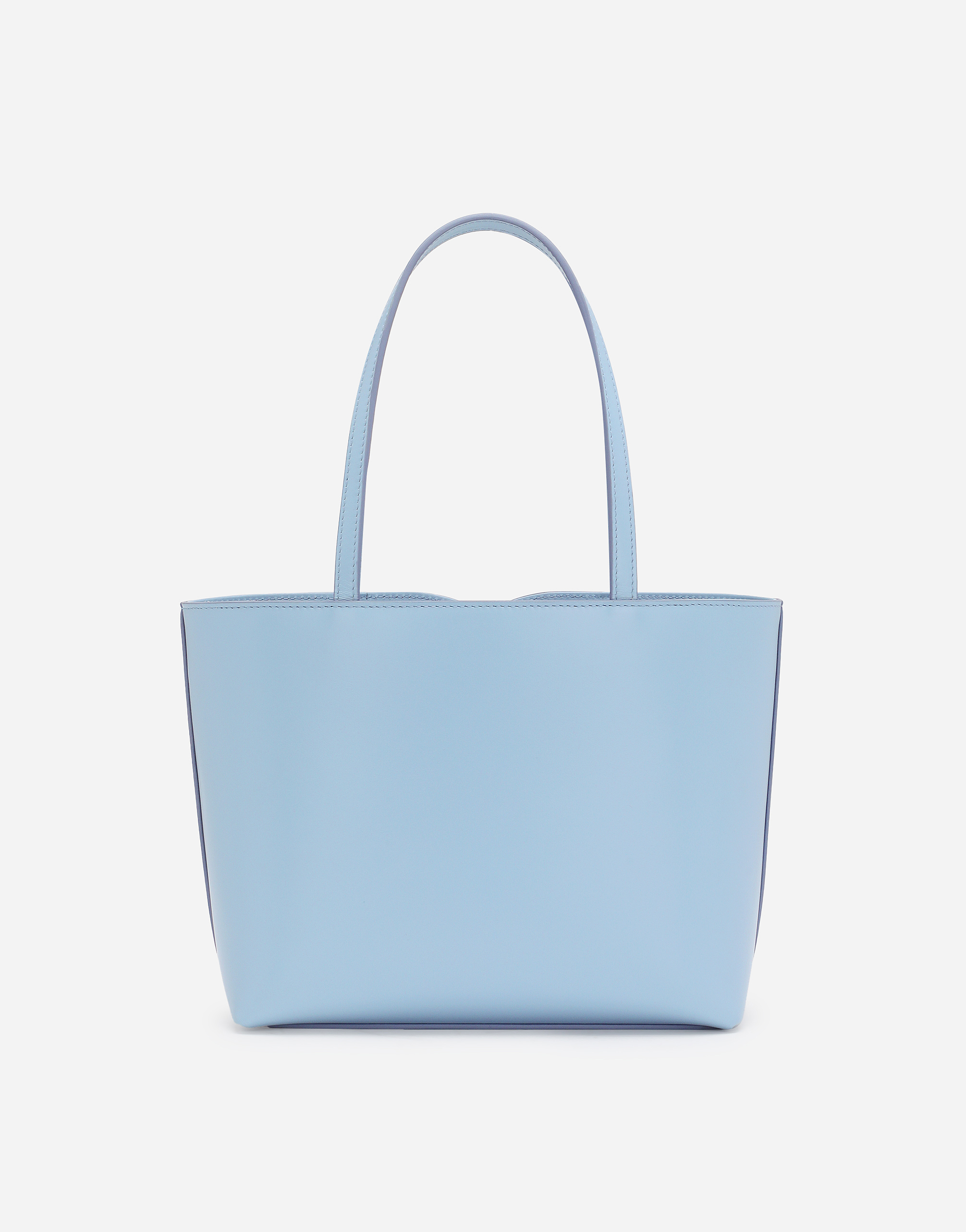 Dolce & Gabbana Small Dg Logo Shopper In Light Blue