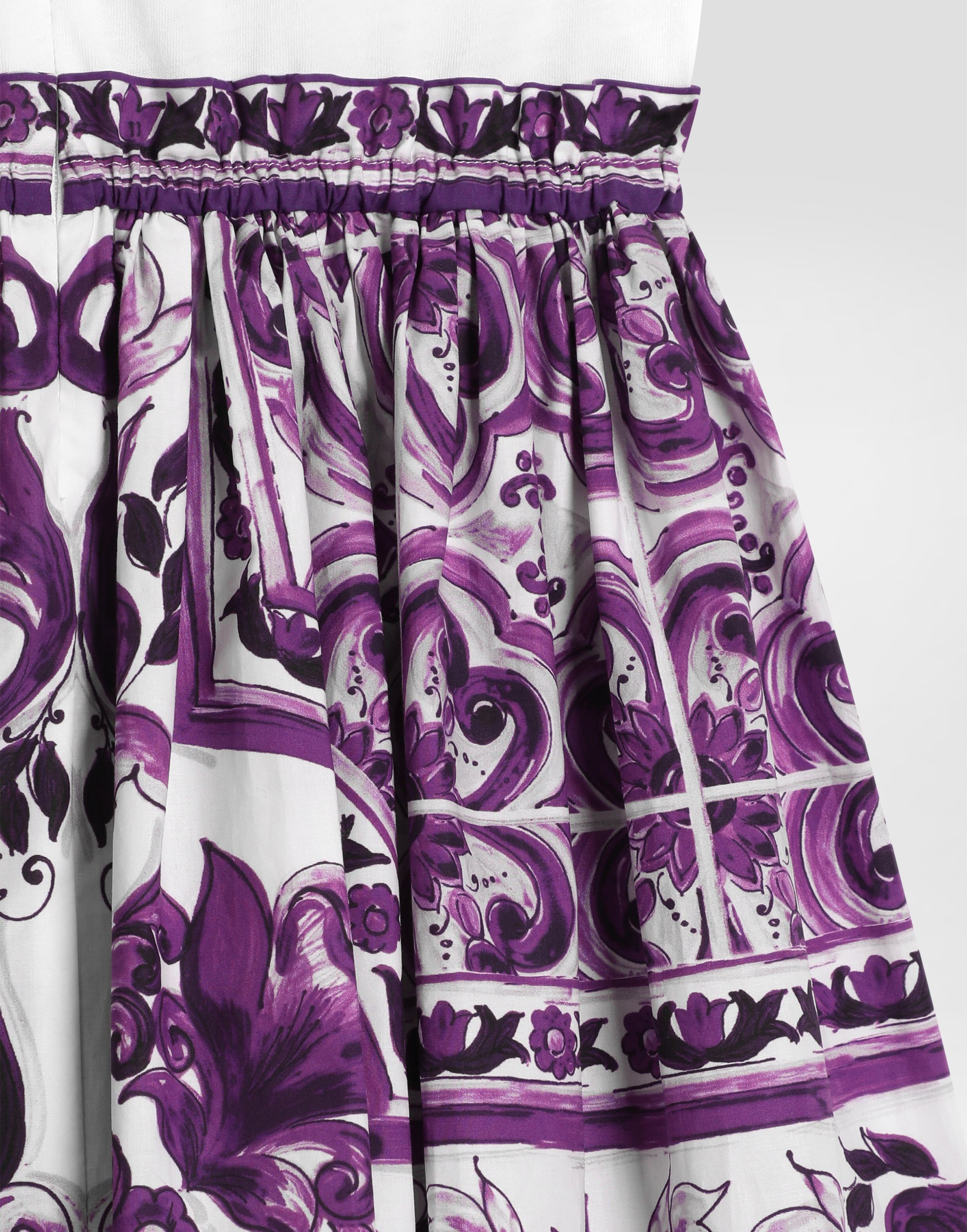 Dolce & Gabbana Majolica-print Short-sleeved Dress