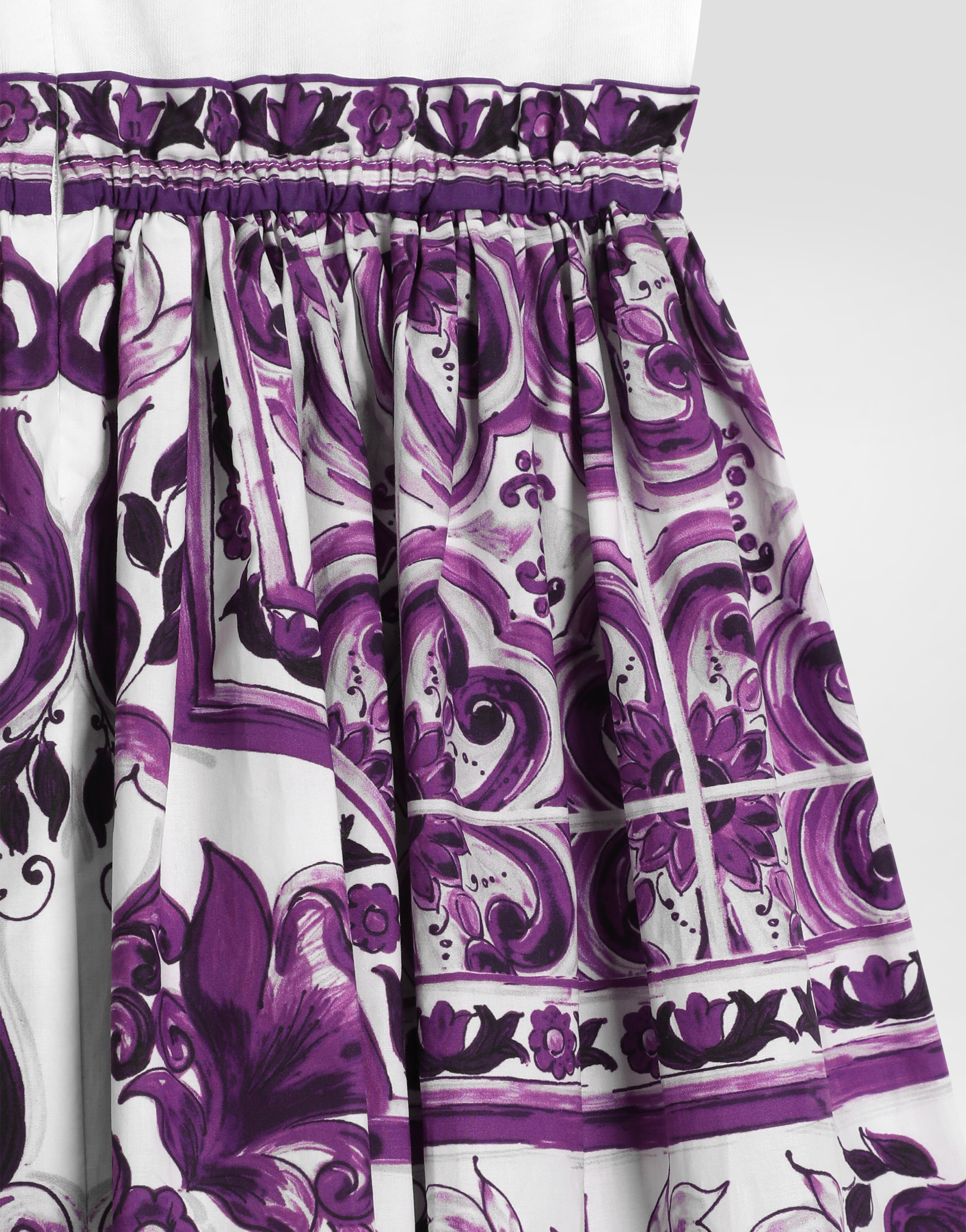 Dolce & Gabbana Majolica-print Short-sleeved Dress