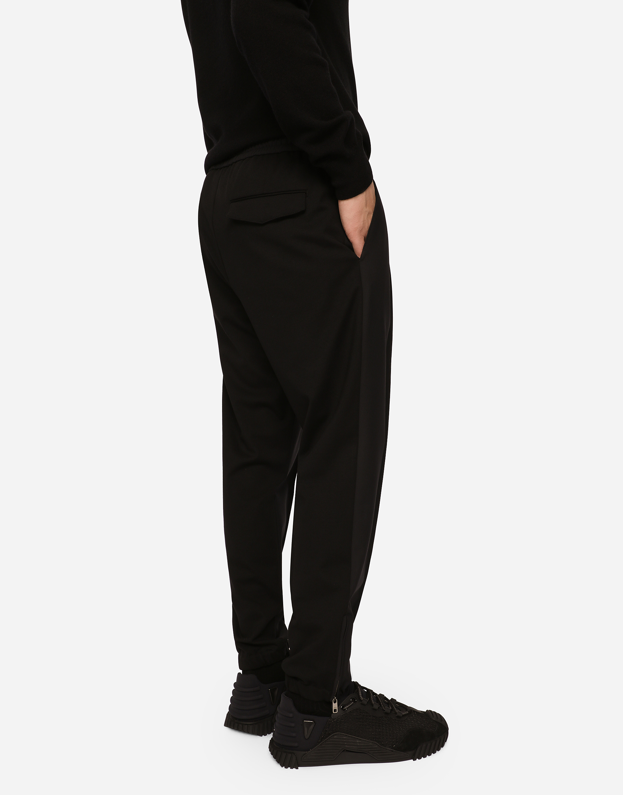 DOLCE & GABBANA STRETCH TECHNICAL JERSEY JOGGING PANTS
