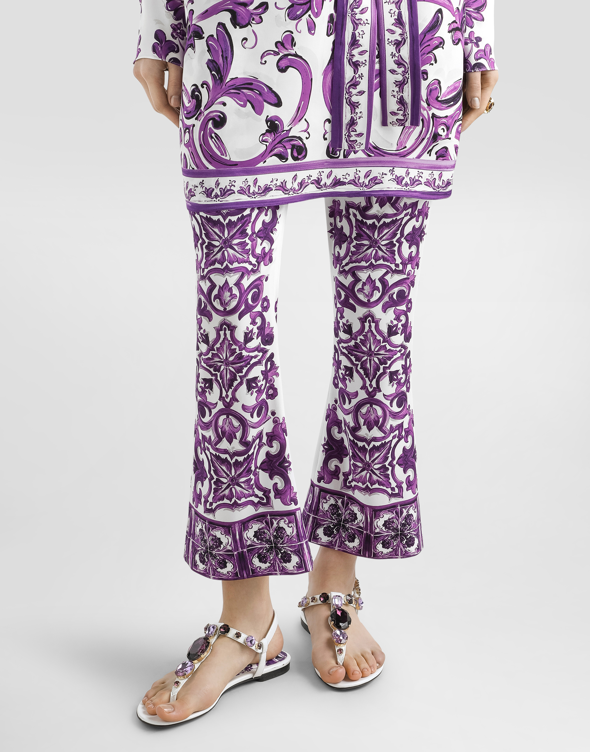 Dolce & Gabbana Majolica-print Trousers