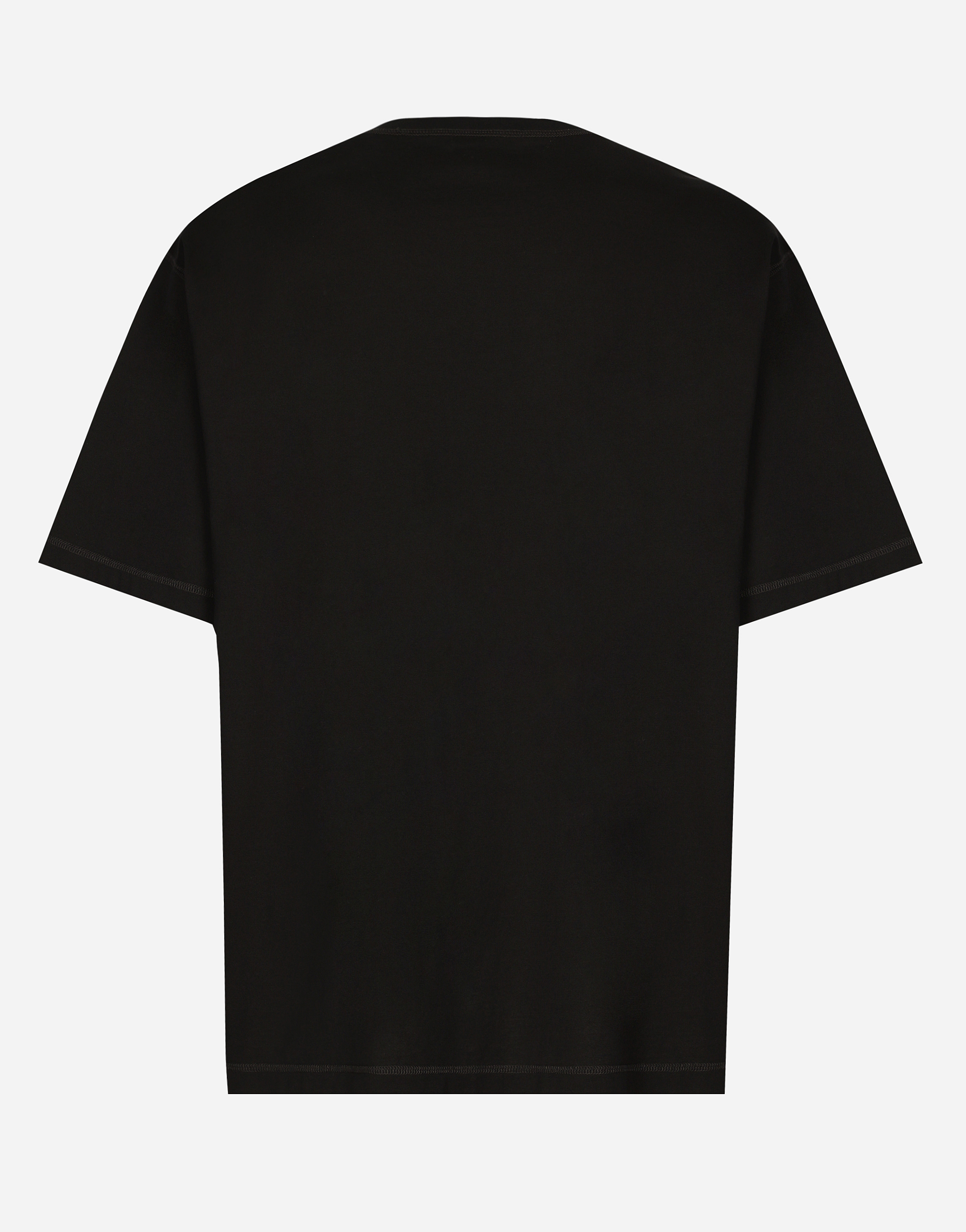 Dolce & Gabbana Logo Plaque Crewneck T-shirt In ブラック