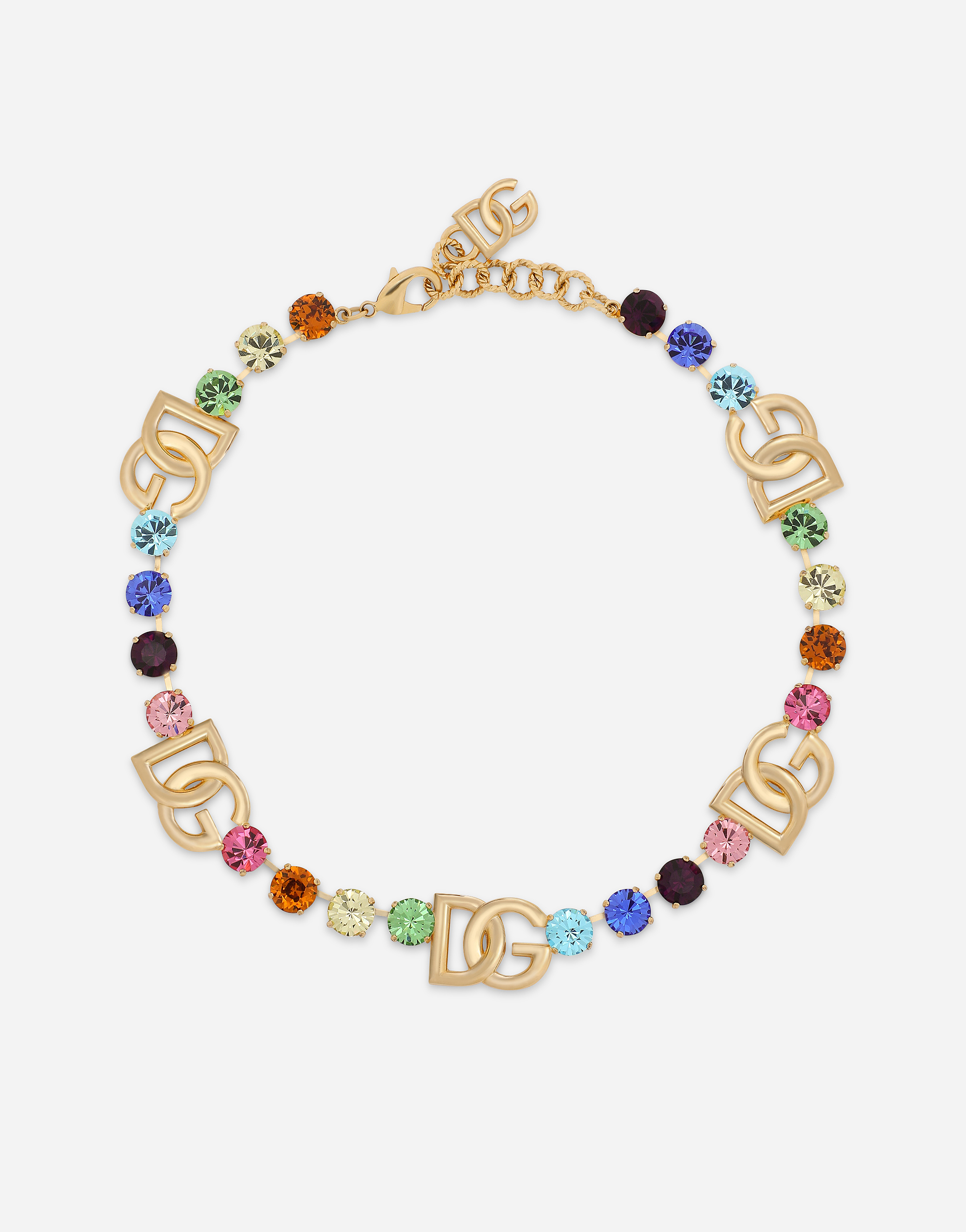 マルチカラーのウィメンズ Short necklace with colorful