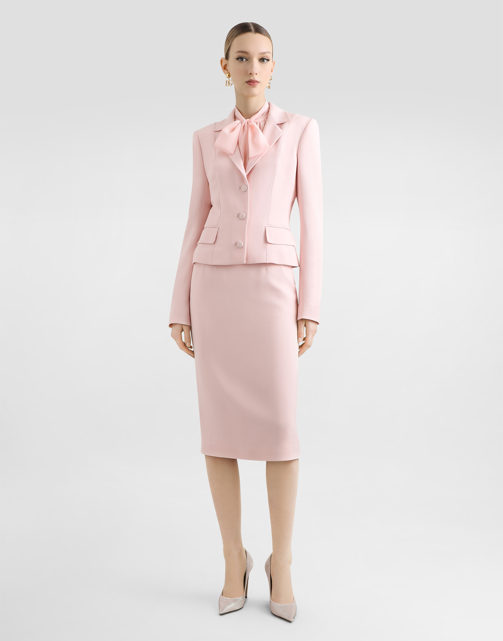 Dolce & Gabbana Tailored Blazer In Pink