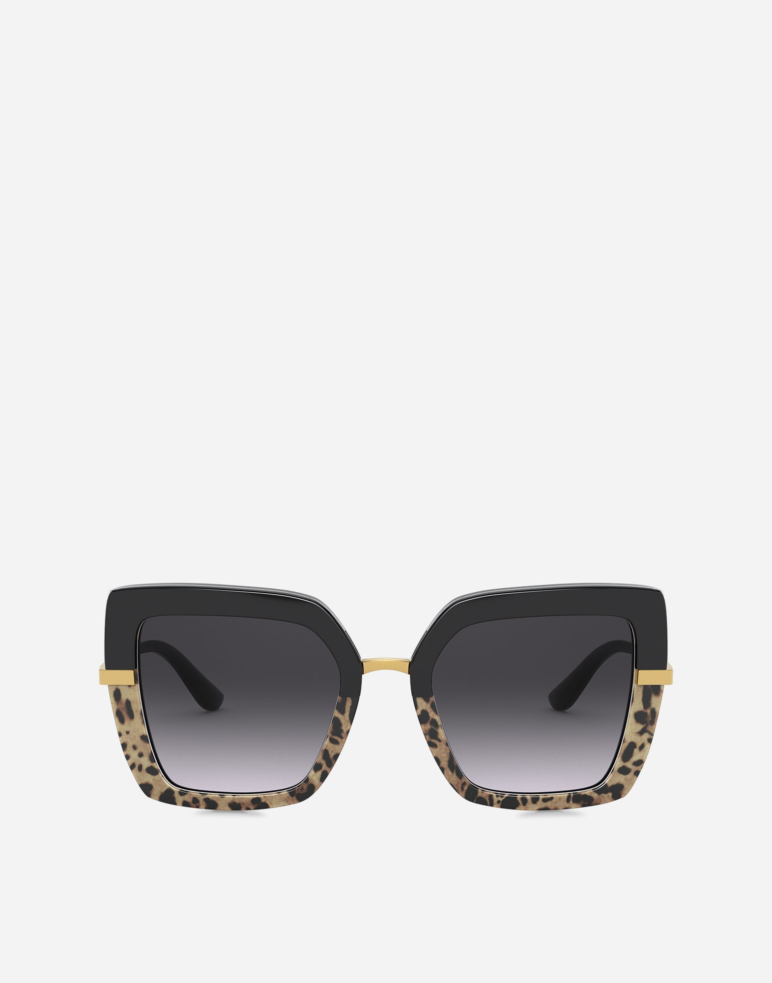 Dolce & Gabbana Half Print Sunglasses