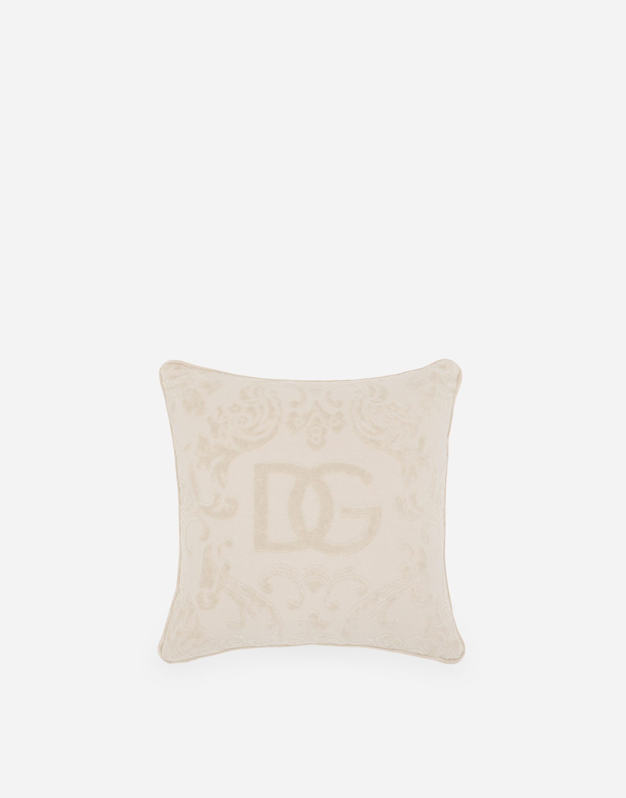 Dolce & Gabbana Cotton Terry Outdoor Cushion In Multicolor