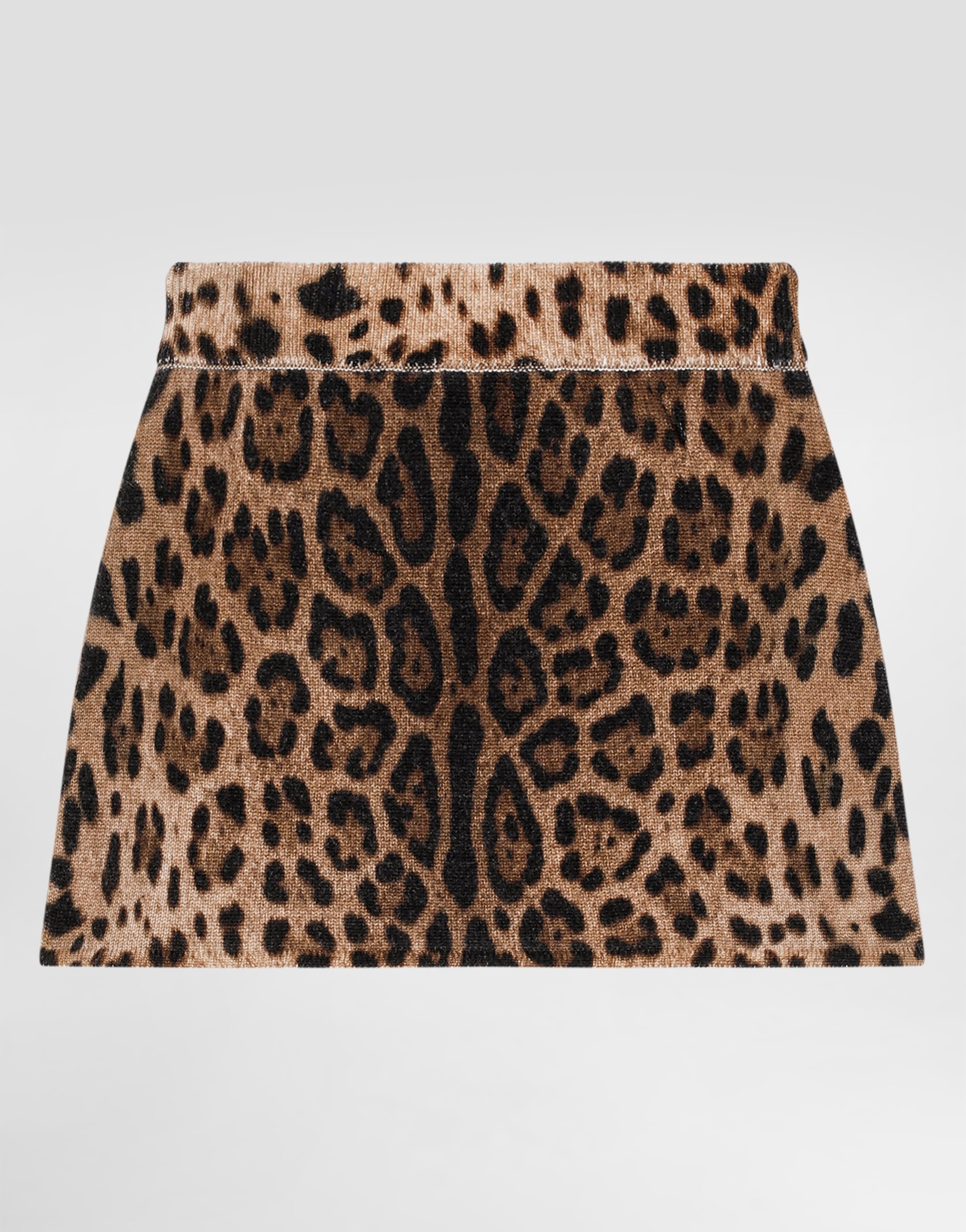 Dolce & Gabbana Dolce & Gabbana Wool Printed Skirt - Woman Trousers And Skirts Animal Print 12 Years 
