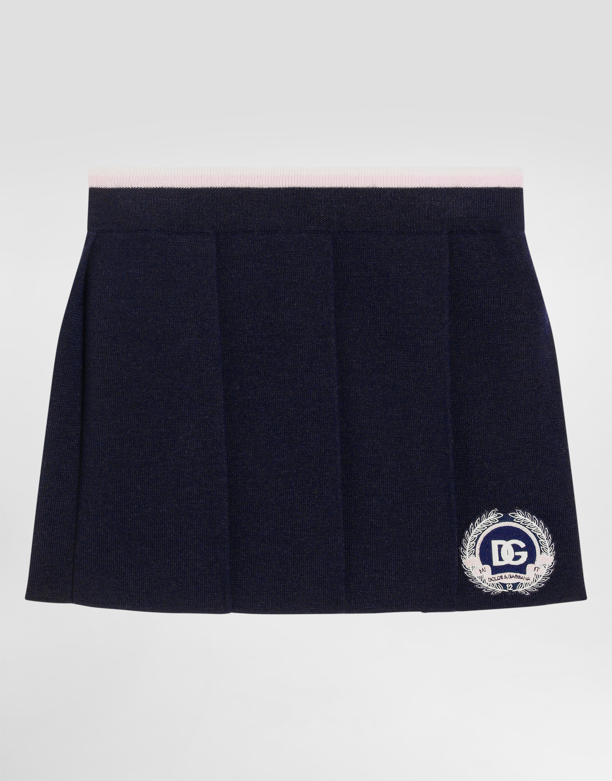 Dolce & Gabbana Knit Skirt In Blue