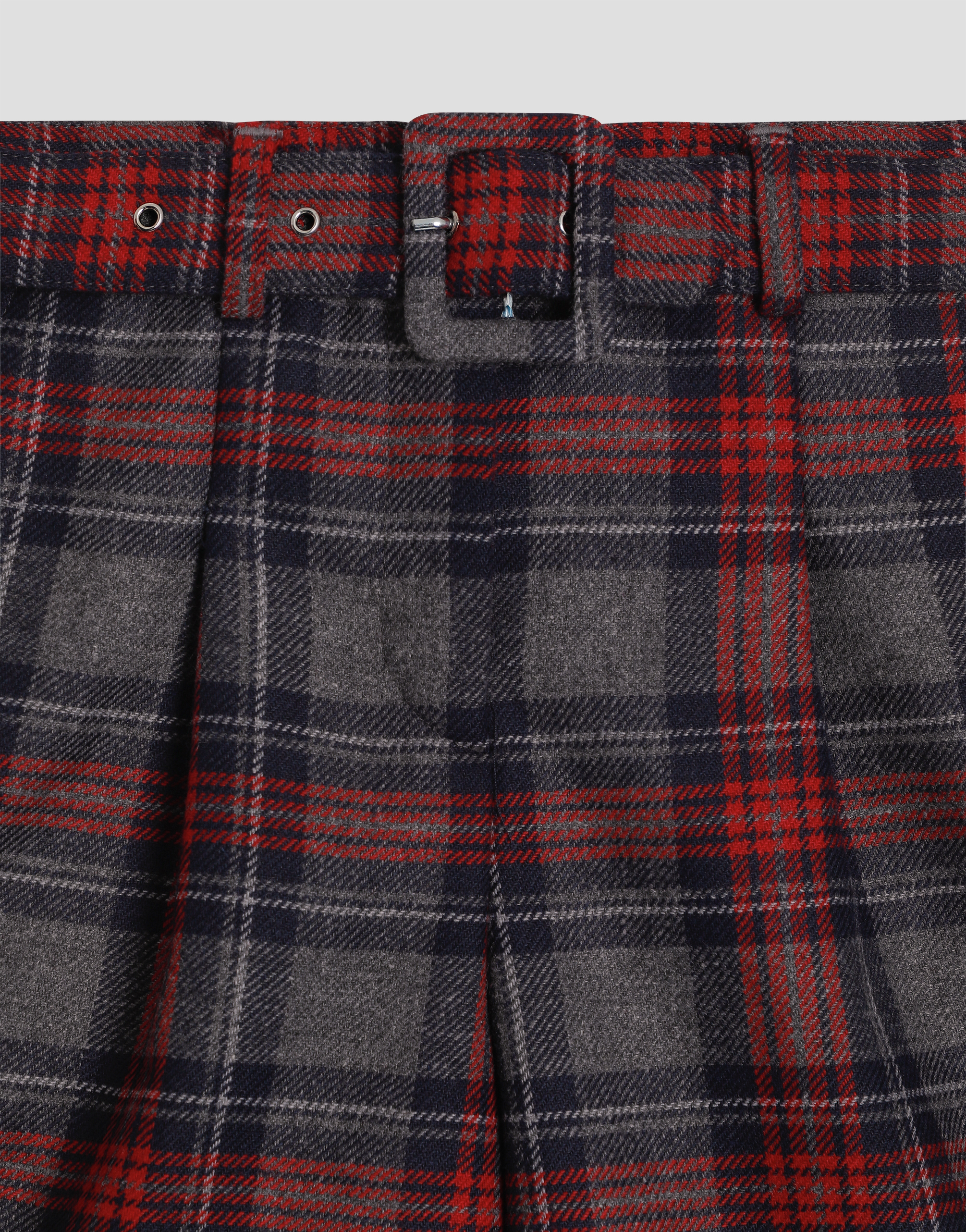 Dolce & Gabbana Wool Blend Tartan Bermuda Shorts In Multi