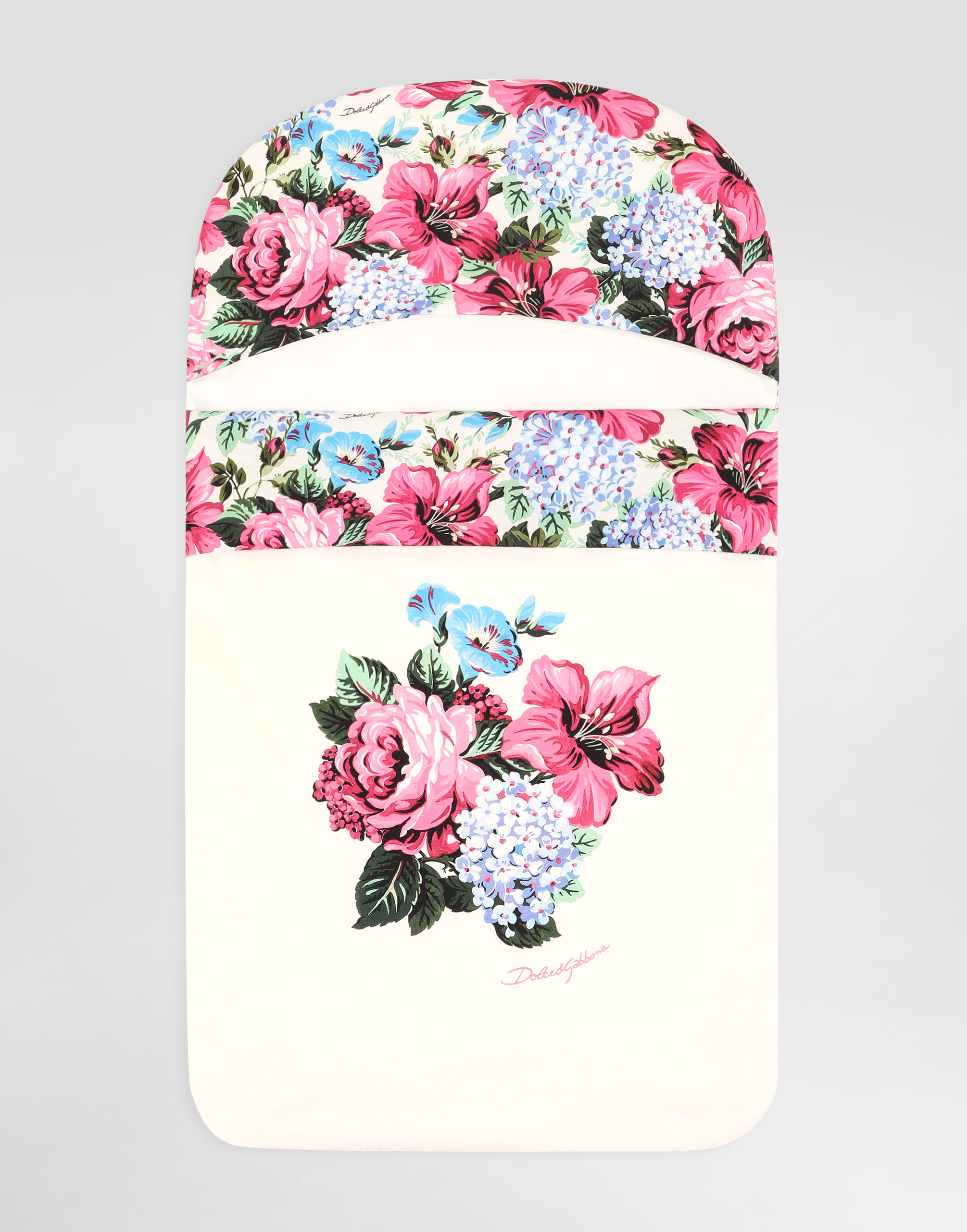 Dolce & Gabbana Interlock Sleeping Bag With Print In Multicolor