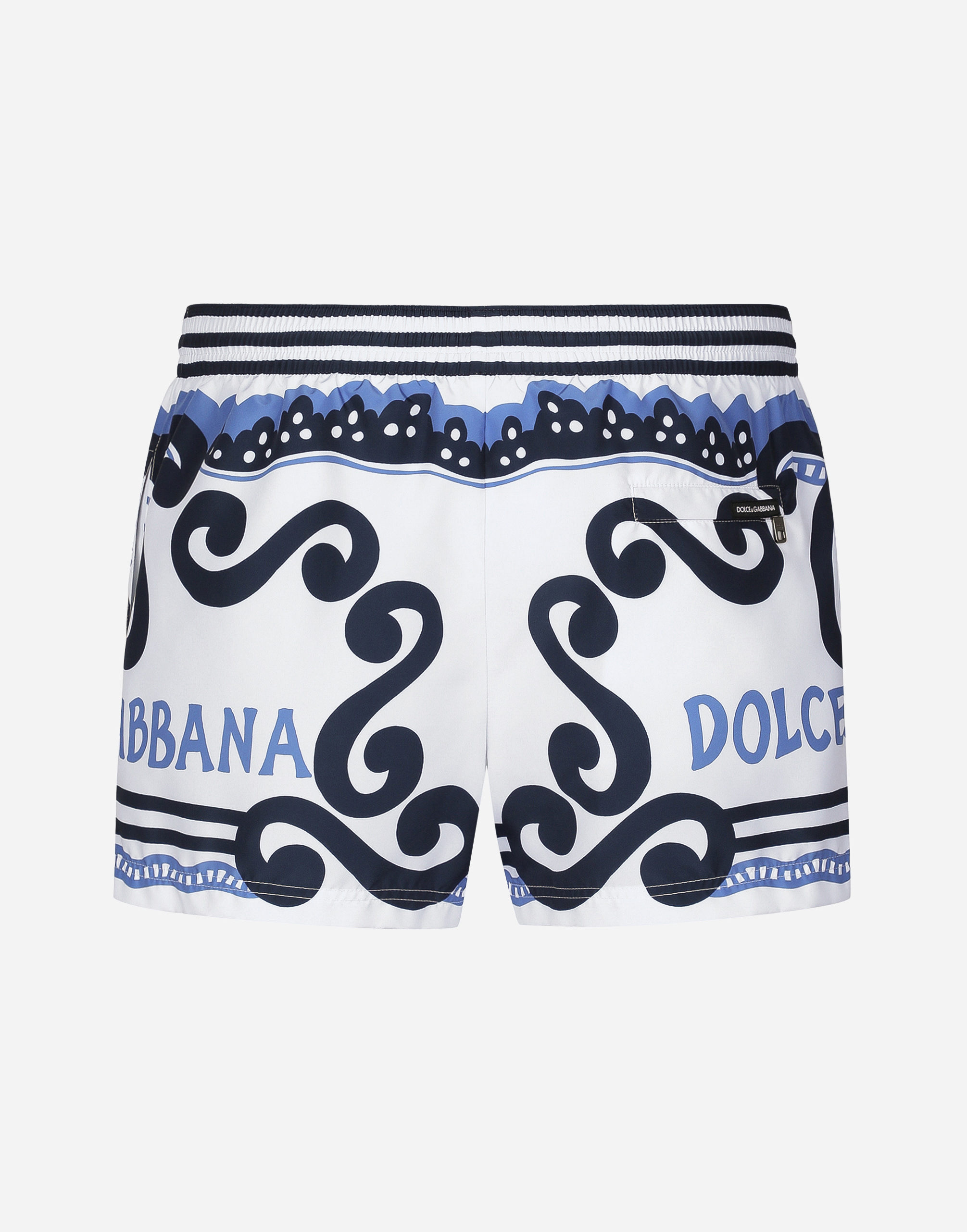 Shop Dolce & Gabbana Boxer Corto In Azure