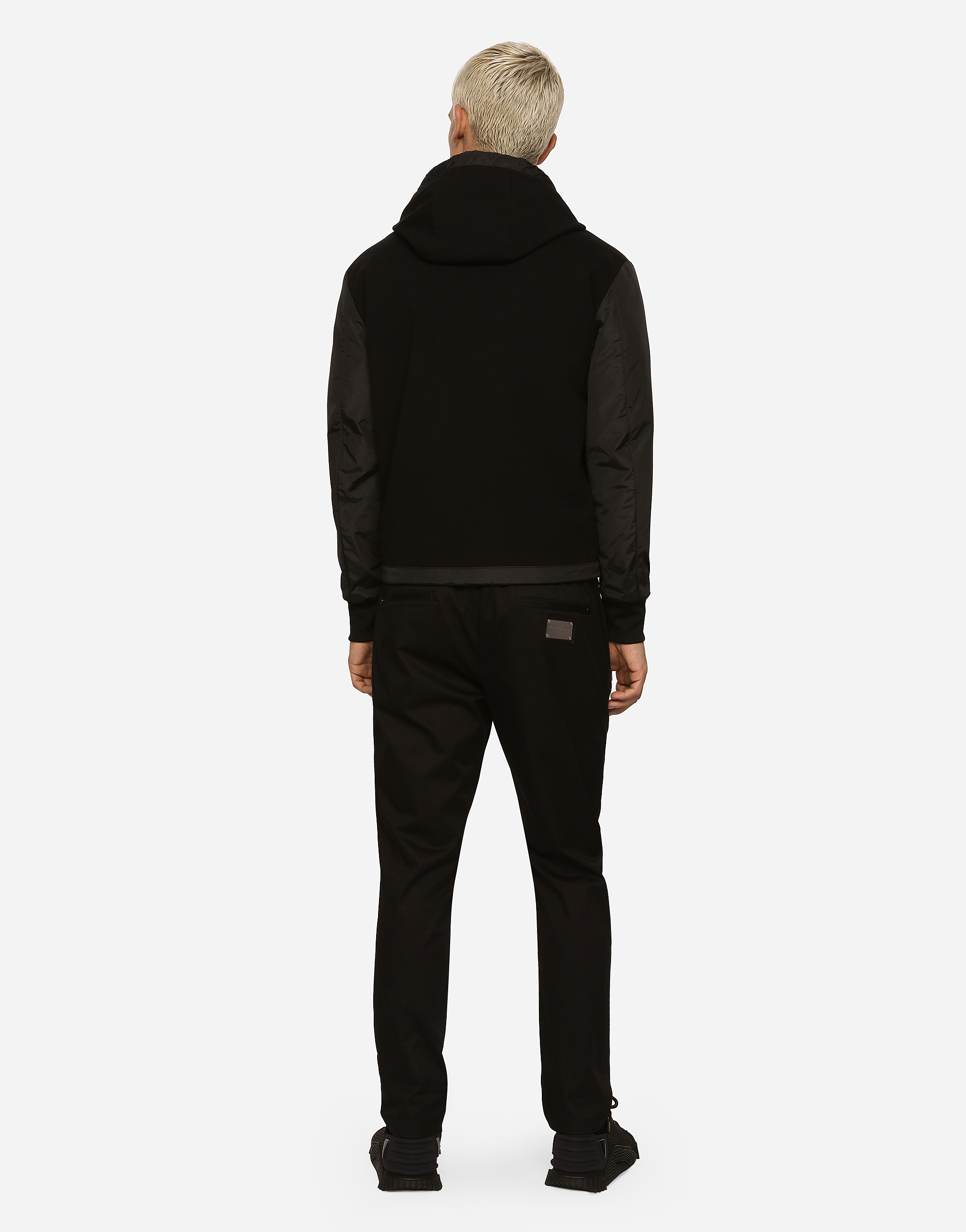 DOLCE & GABBANA STRETCH JERSEY JACKET WITH BRANDED TAG