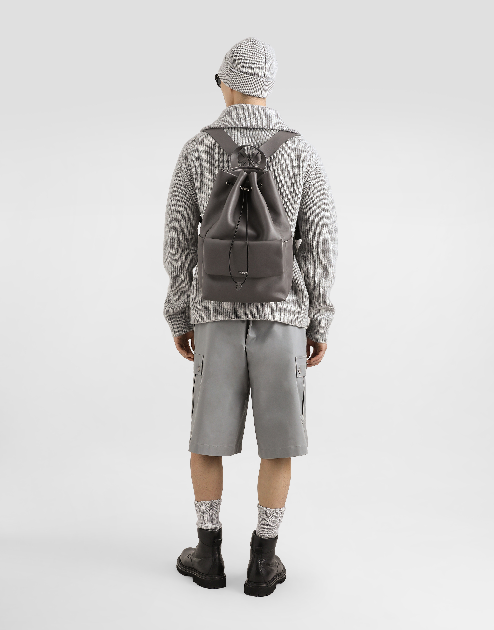 Dolce & Gabbana Cotton-blend Cargo Shorts In Grey