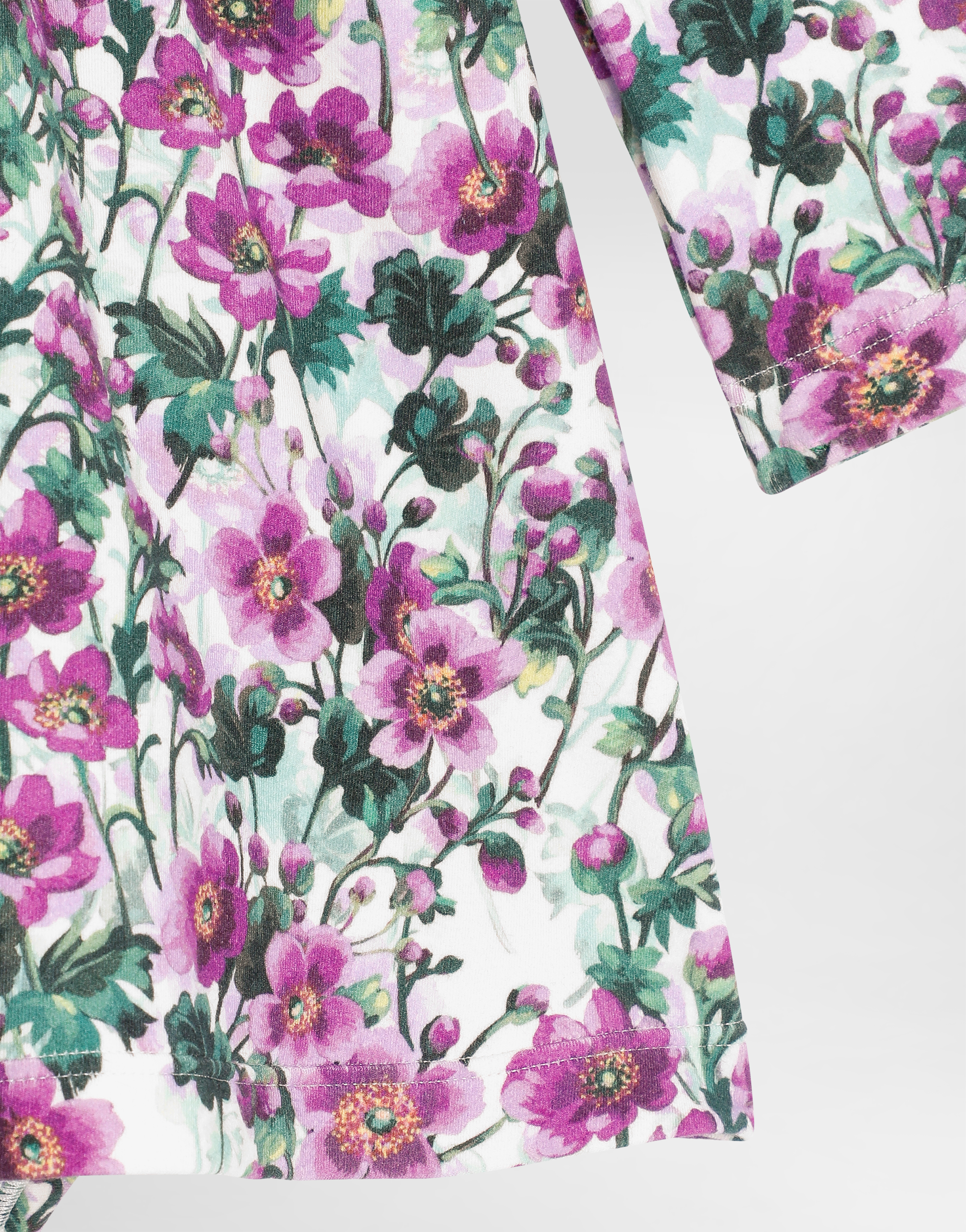 Violets-print interlock dress