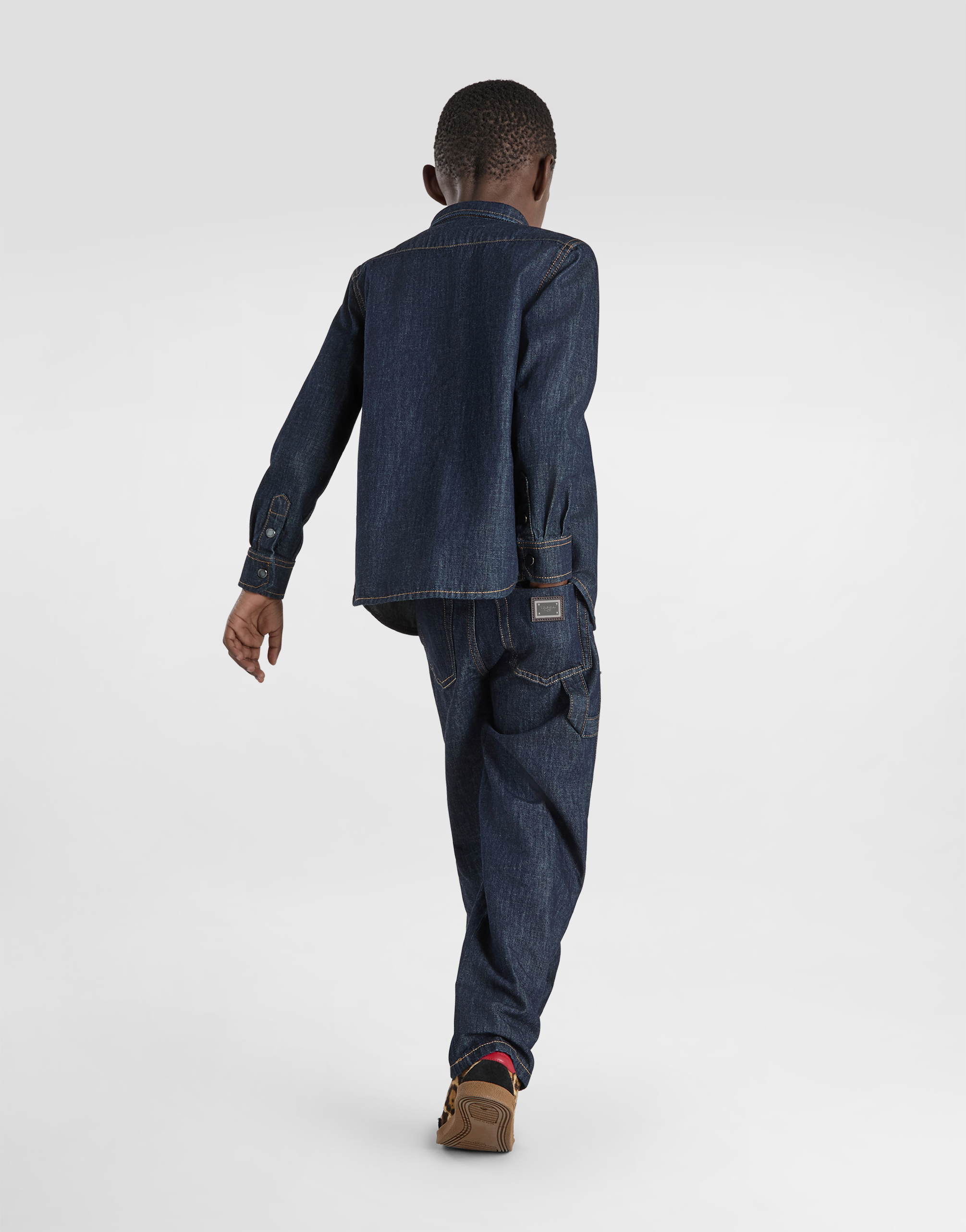 Denim shirt with DG logo