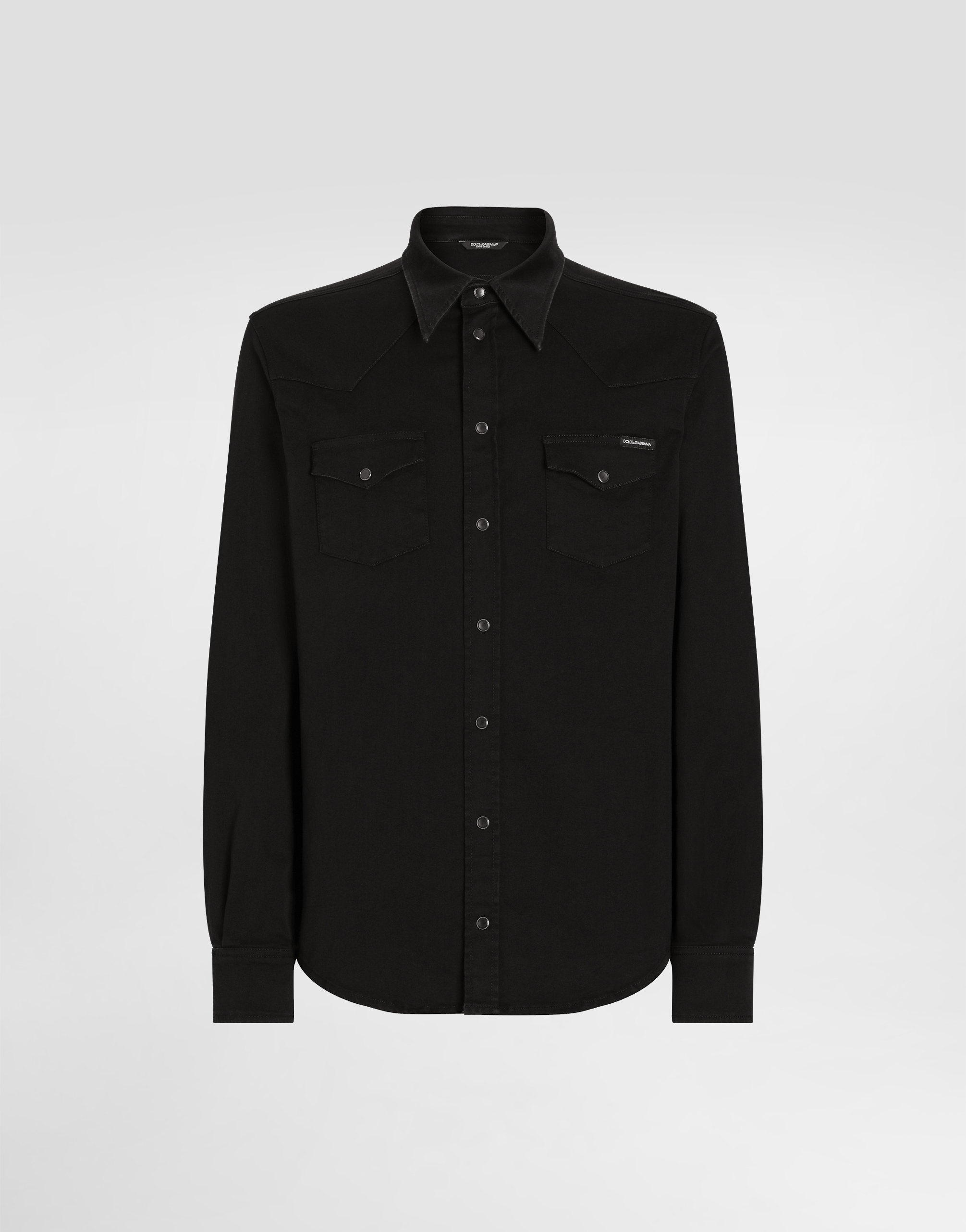 DOLCE & GABBANA ロコ インタシャスニット ヒニ 【関税込】 マルチカラーのメンズ シャツ ストレッチデニム コーテッド