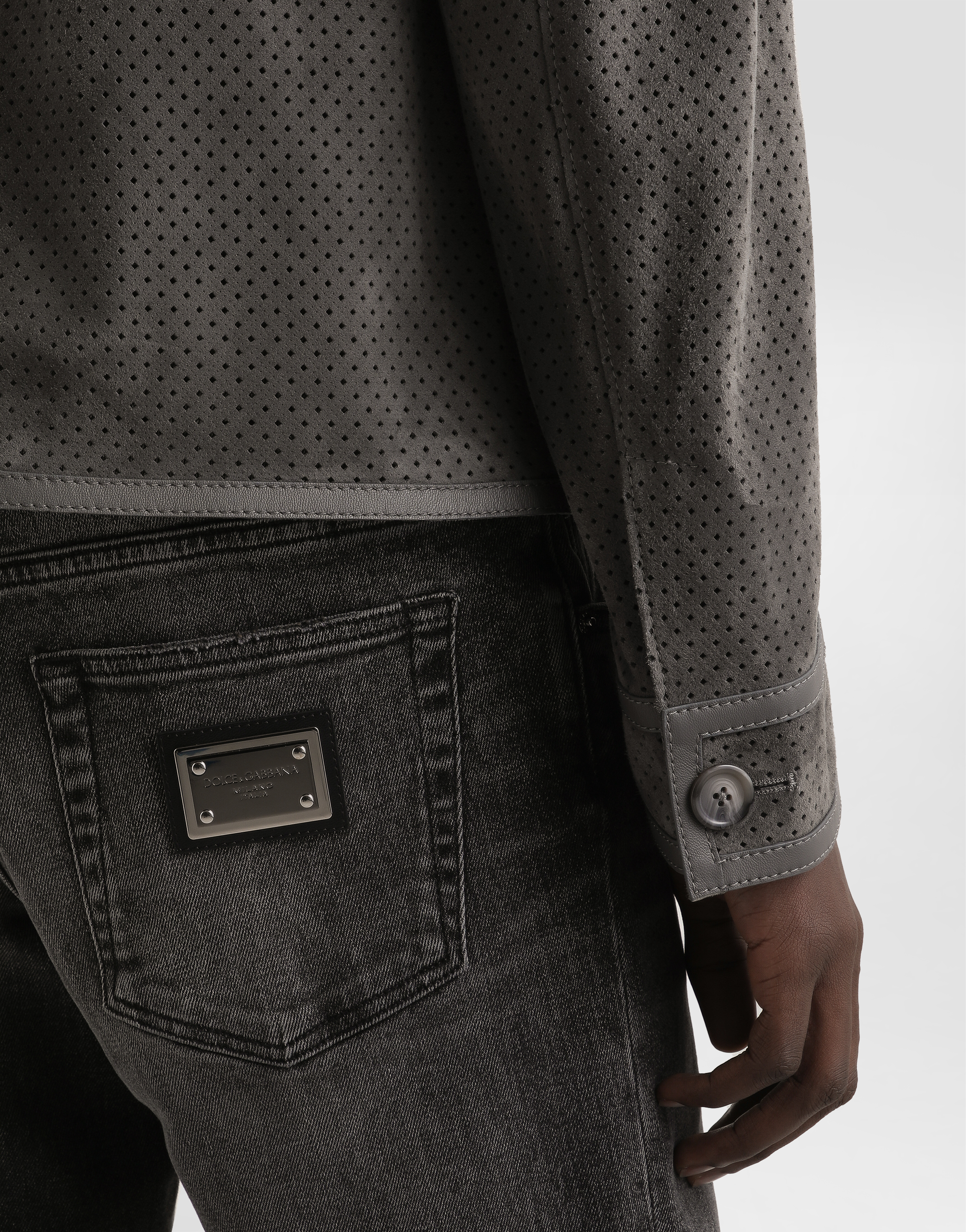 Dolce & Gabbana Perforated Lambskin Jacket
