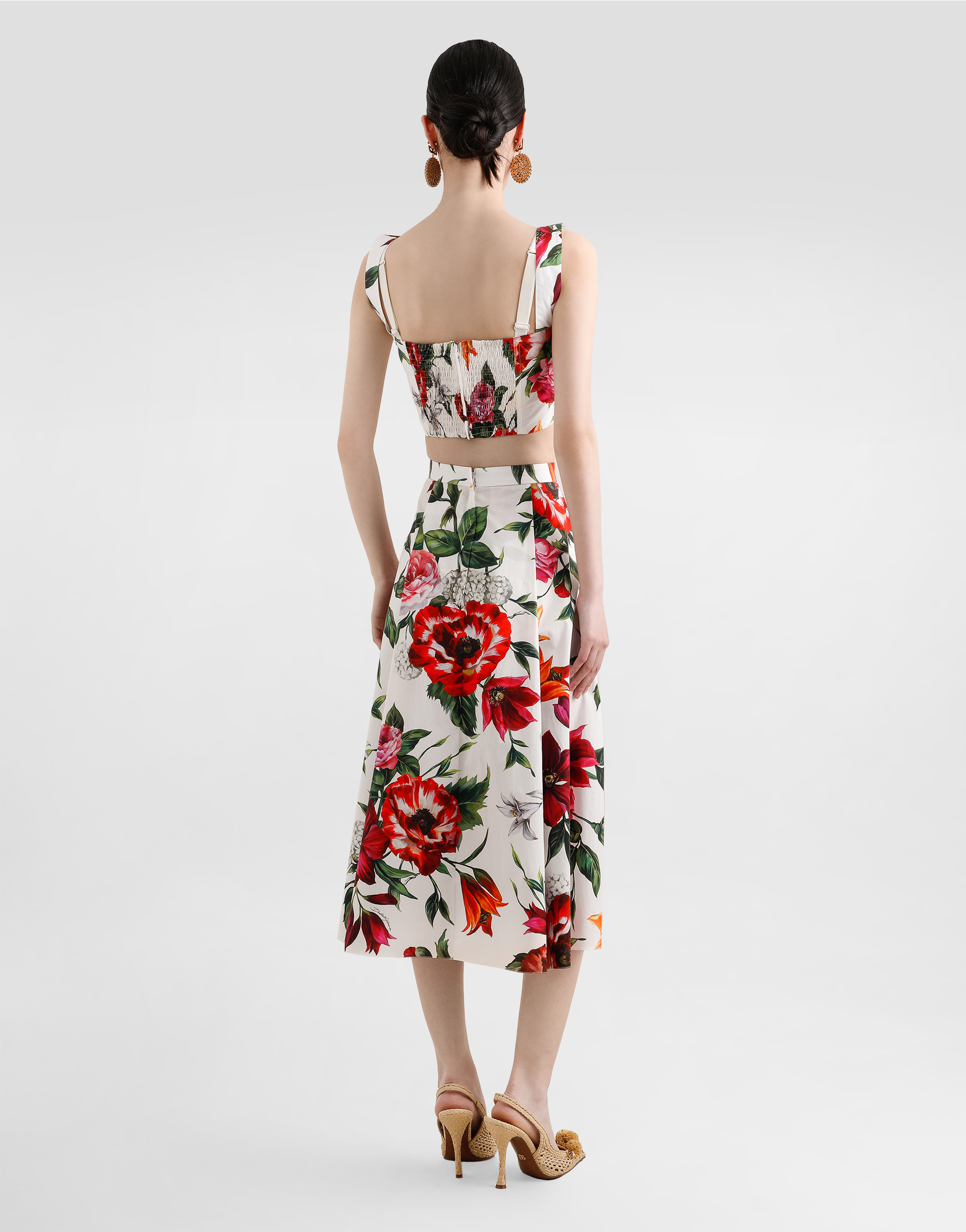 Dolce & Gabbana Floral-print Crop Top