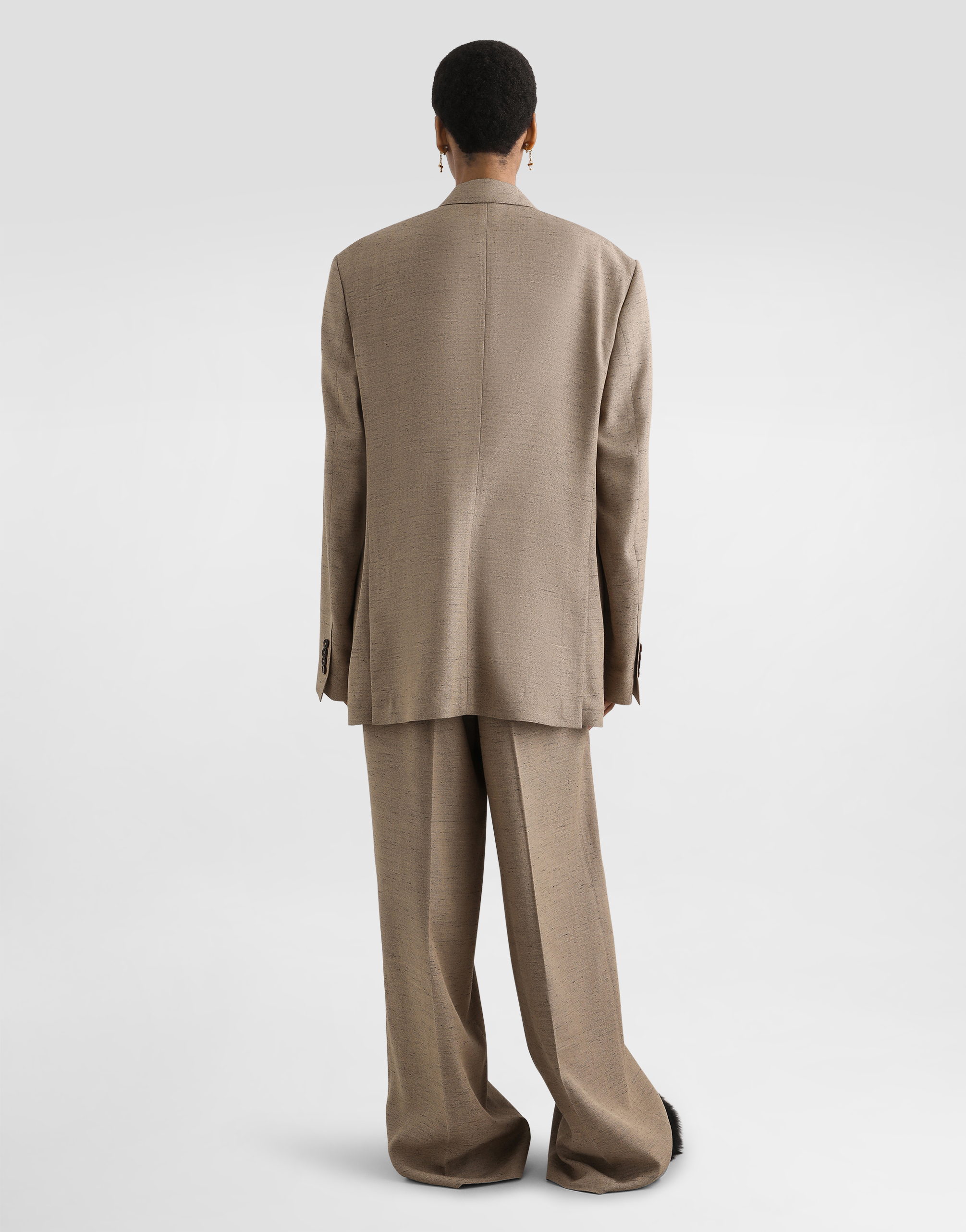 Dolce & Gabbana Grey Viscose Jacket In Neutral