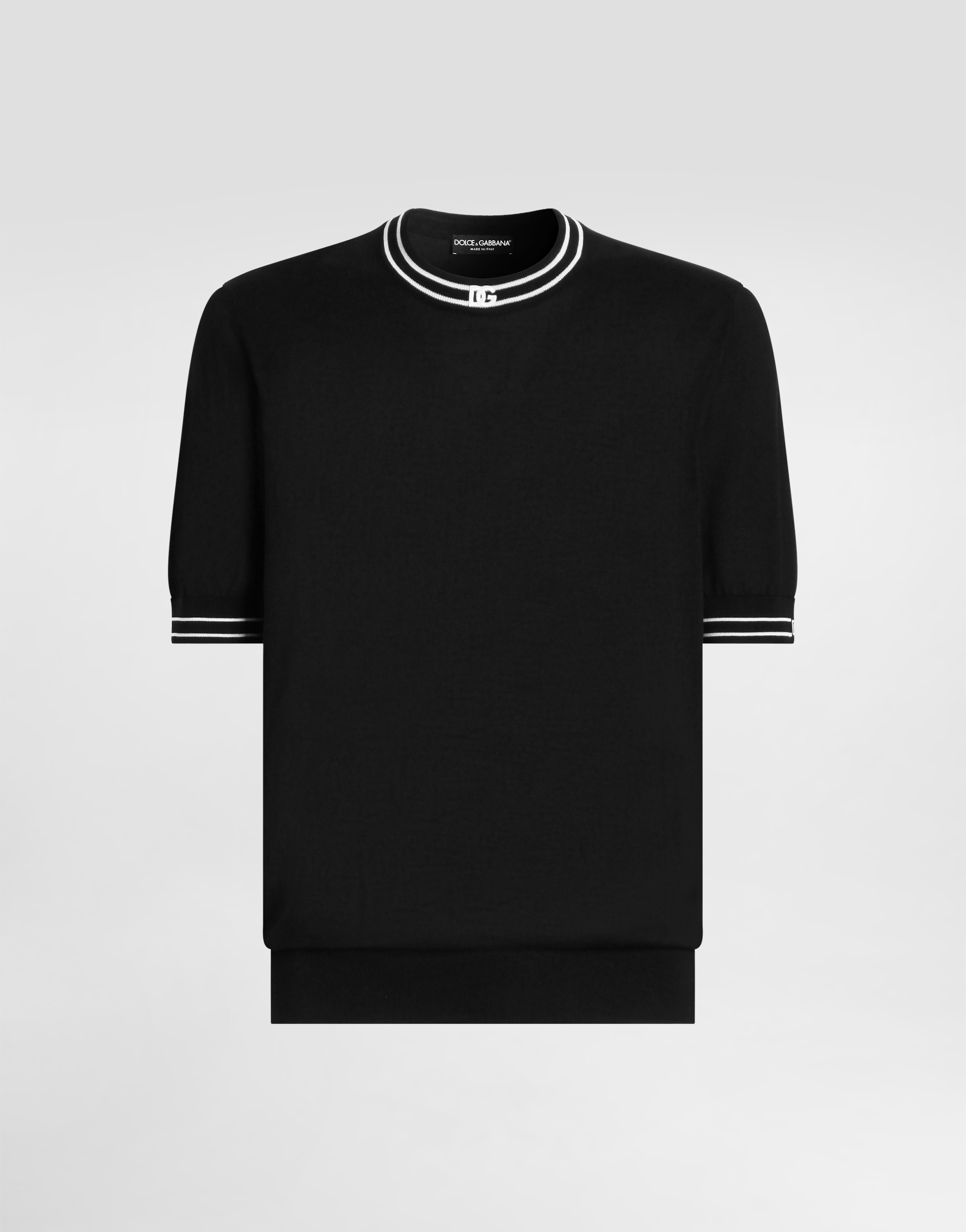Blackのメンズ Silk pullover | Dolce&Gabbana®
