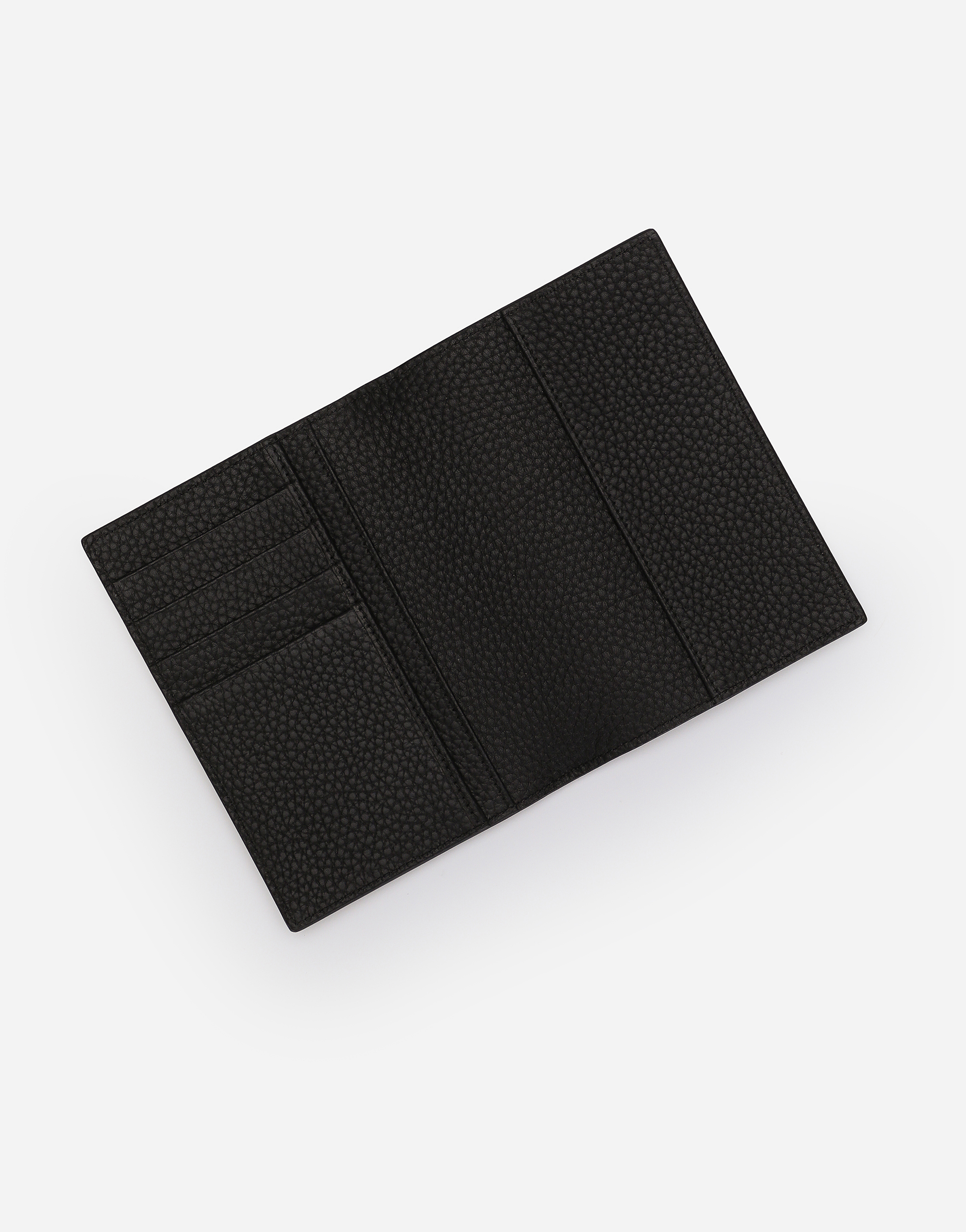 Dolce & Gabbana 3d-effect Logo Leather Cardholder In Black