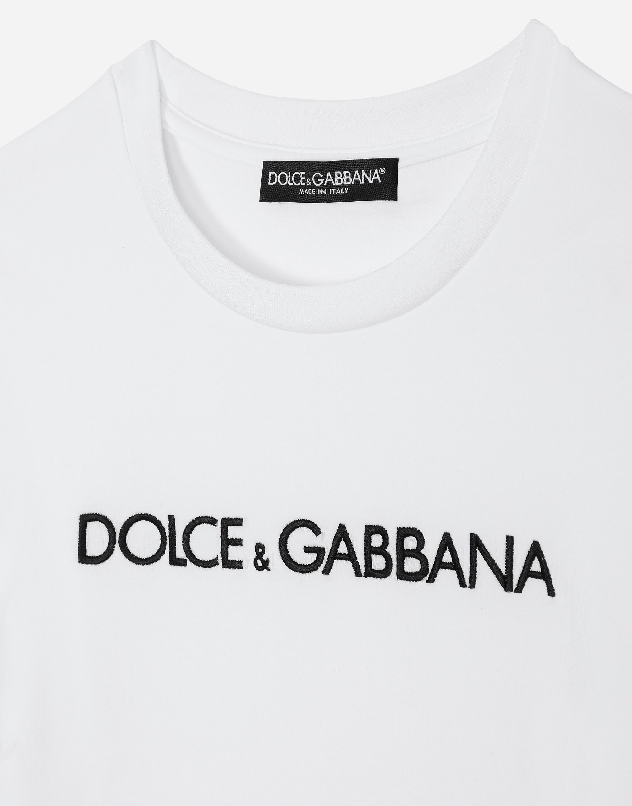 DOLCE & GABBANA LONG-SLEEVED T-SHIRT WITH DOLCE&GABBANA LOGO