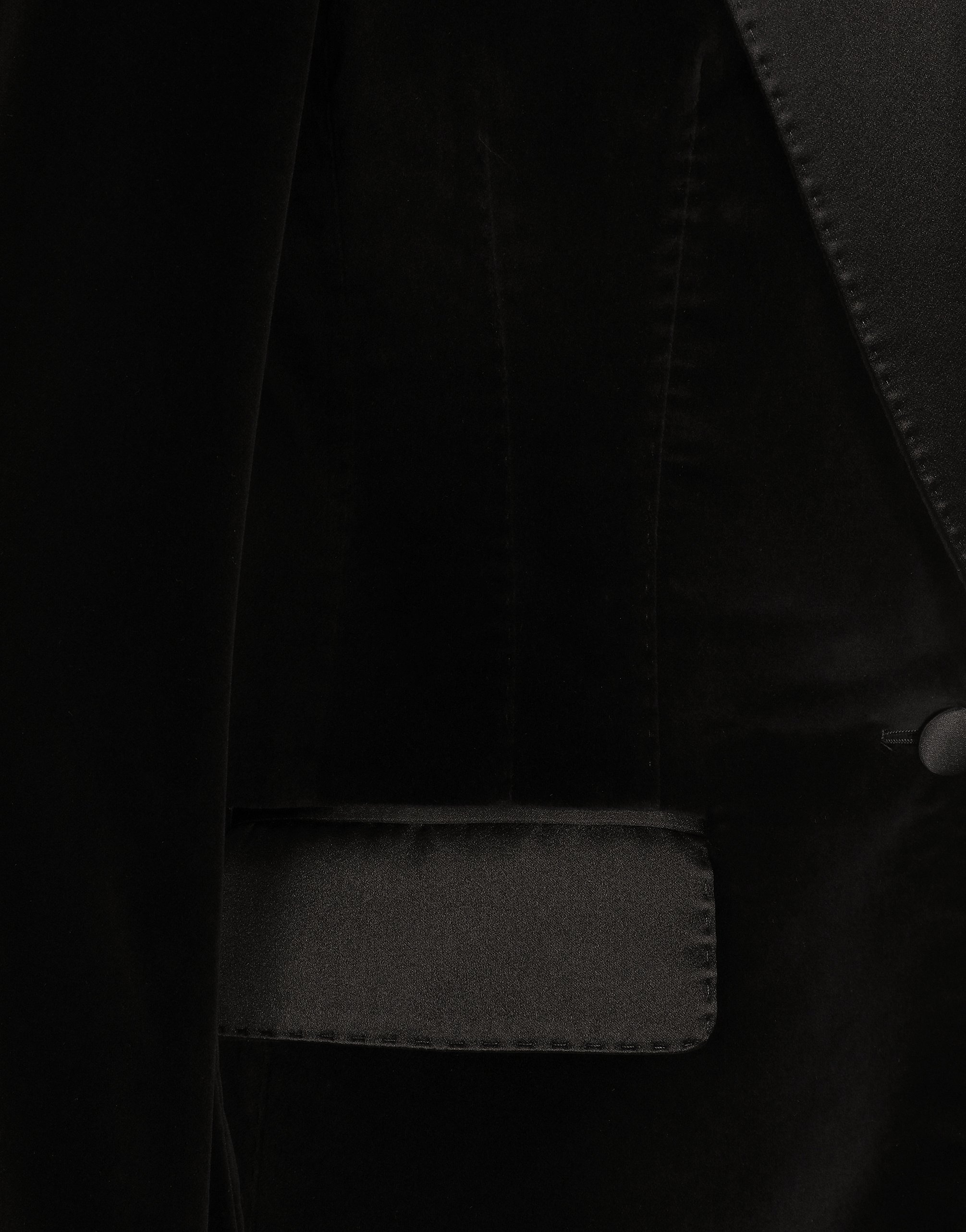 Single-breasted velvet Turlington tuxedo jacket