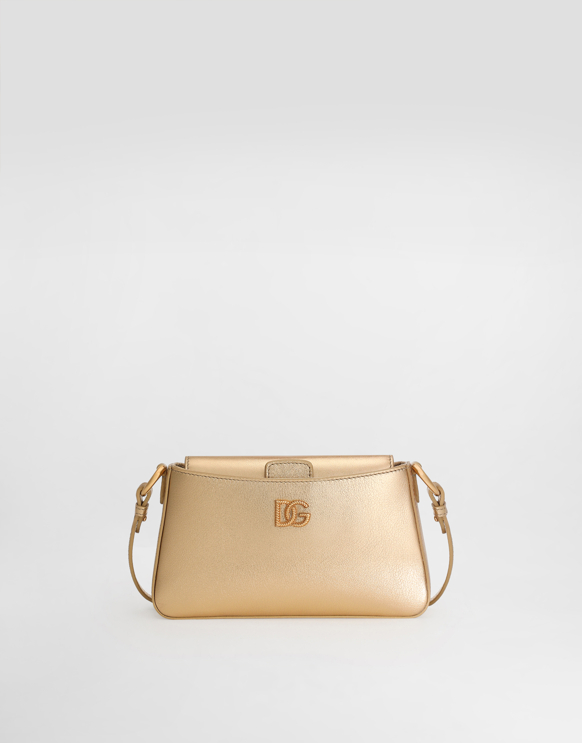 【✨未使用✨】DOLCE & GABBANA ゴールドバックル ‼️ DG Girls phone bag in nappa mordore leather in Gold for Women