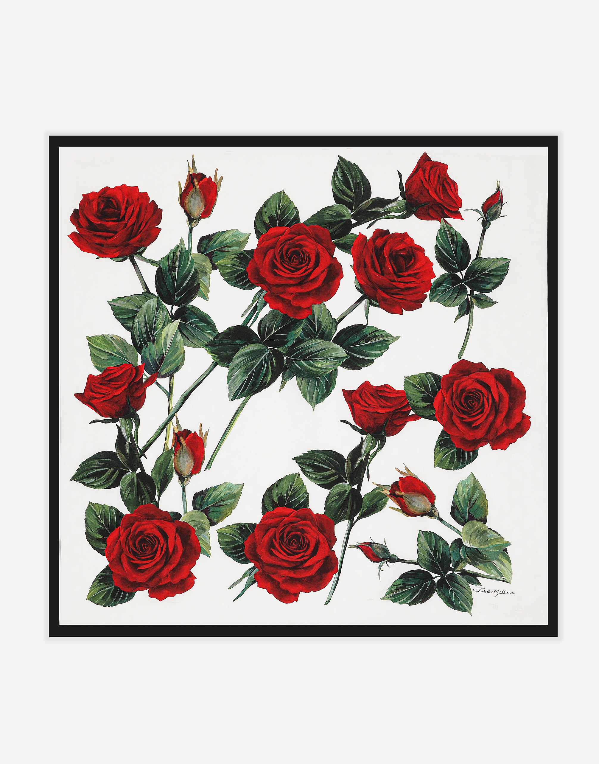 Dolce & Gabbana All-over Dg Jacquard Silk Square Scarf In Multi Pattern