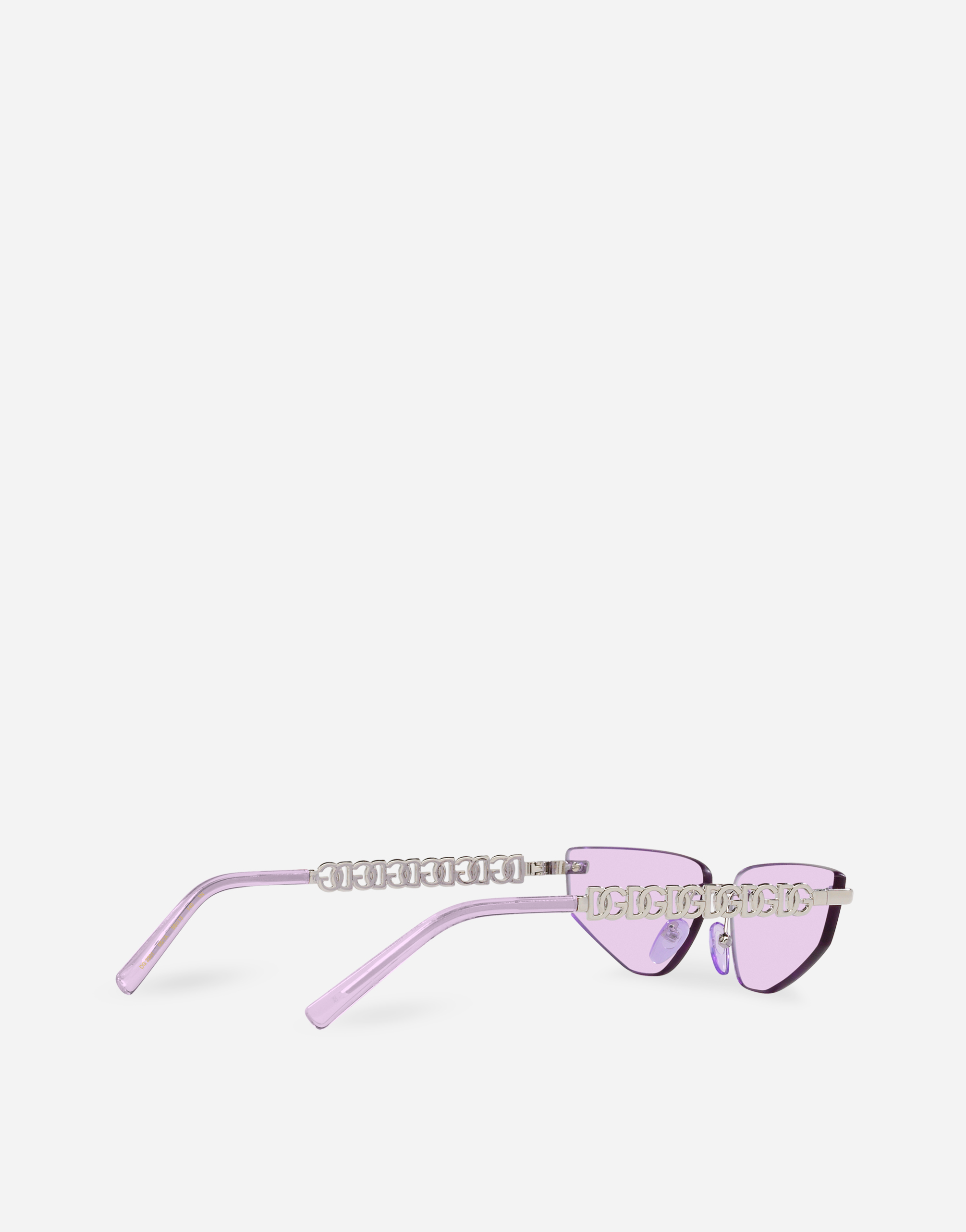 Shop Dolce & Gabbana Dg Essentials Sunglasses In Lilac