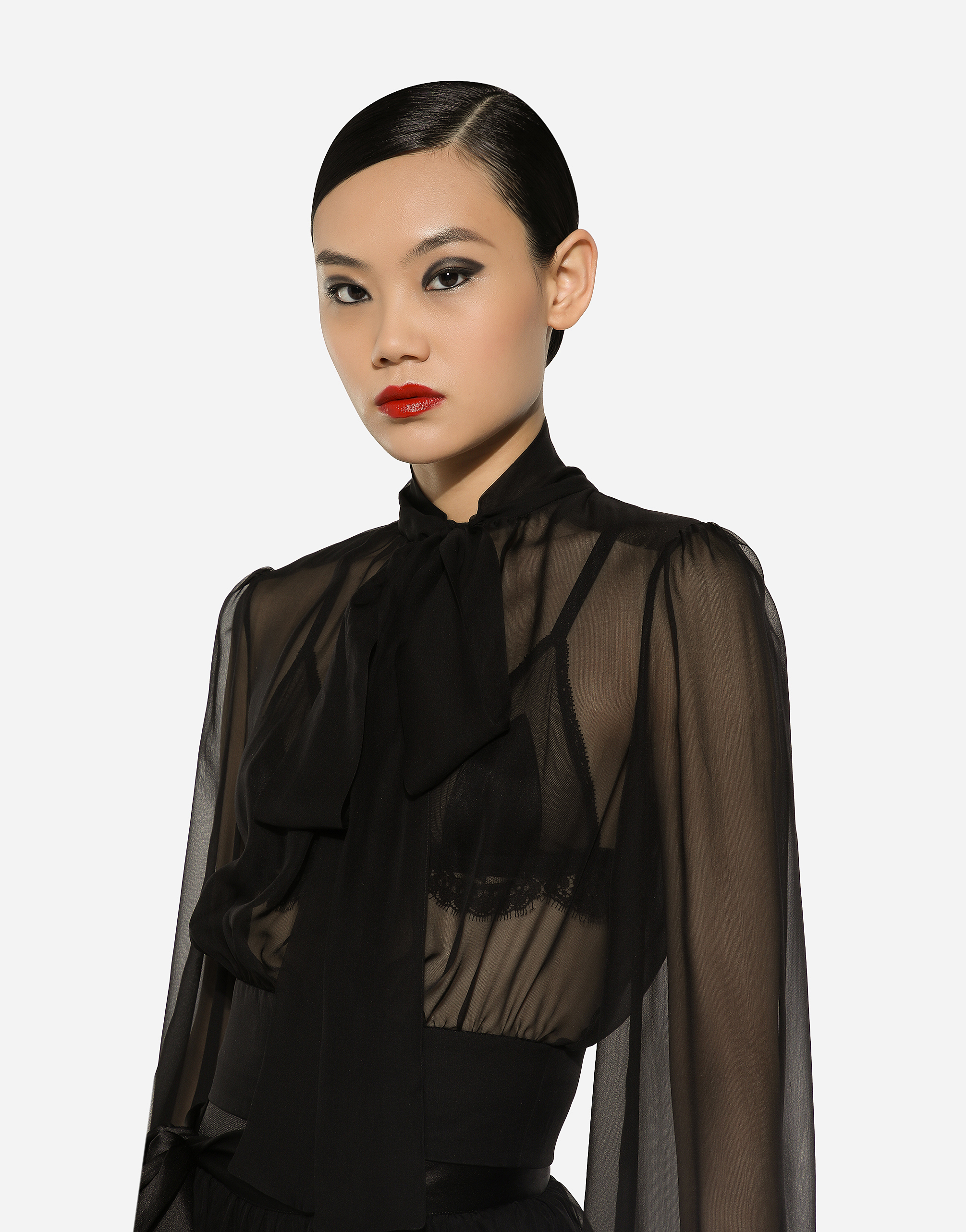 Dolce & Gabbana Long-sleeved Tops In Black
