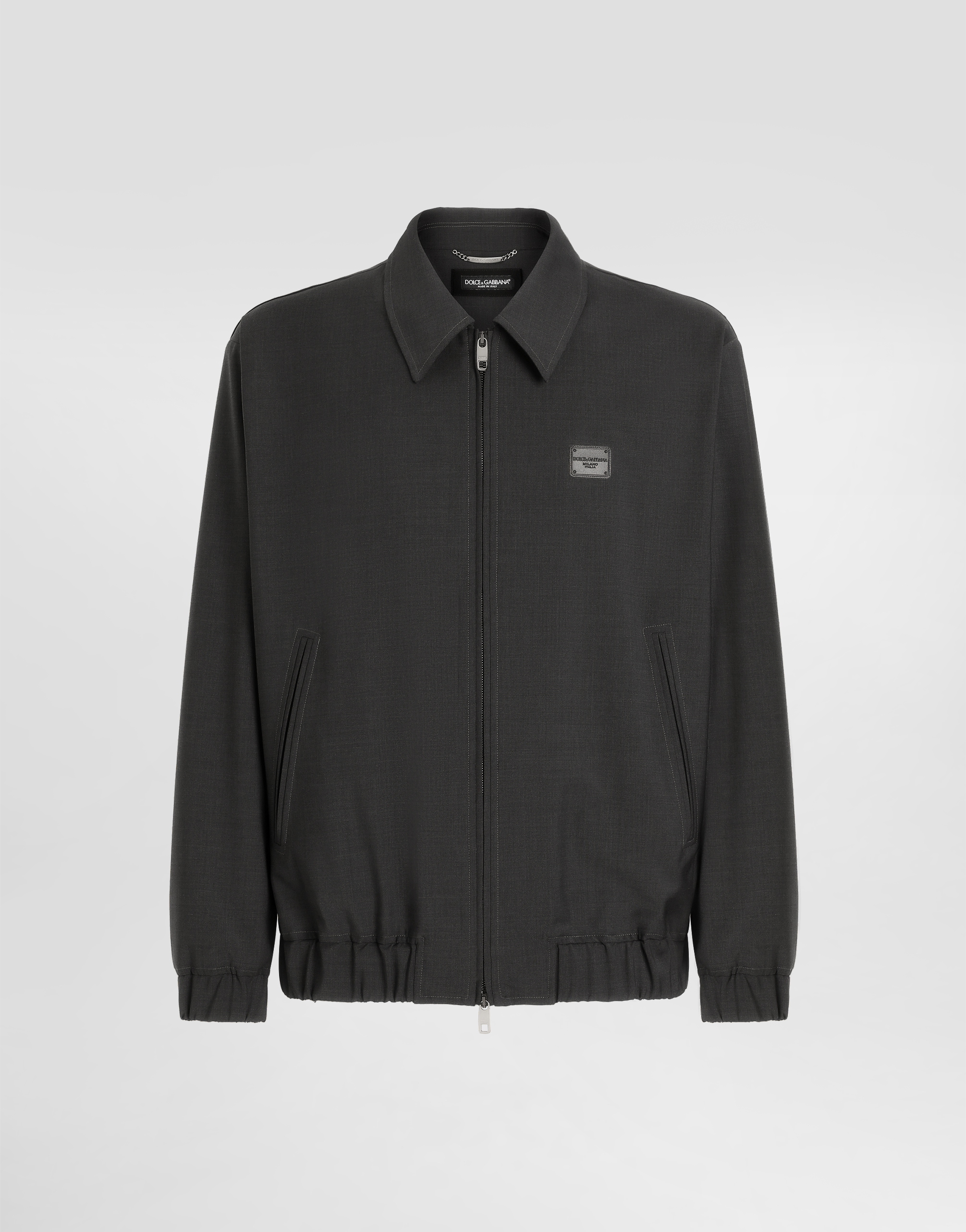 Dolce & Gabbana Woolen Jacket With Tag - Man Coats And Jackets Gray