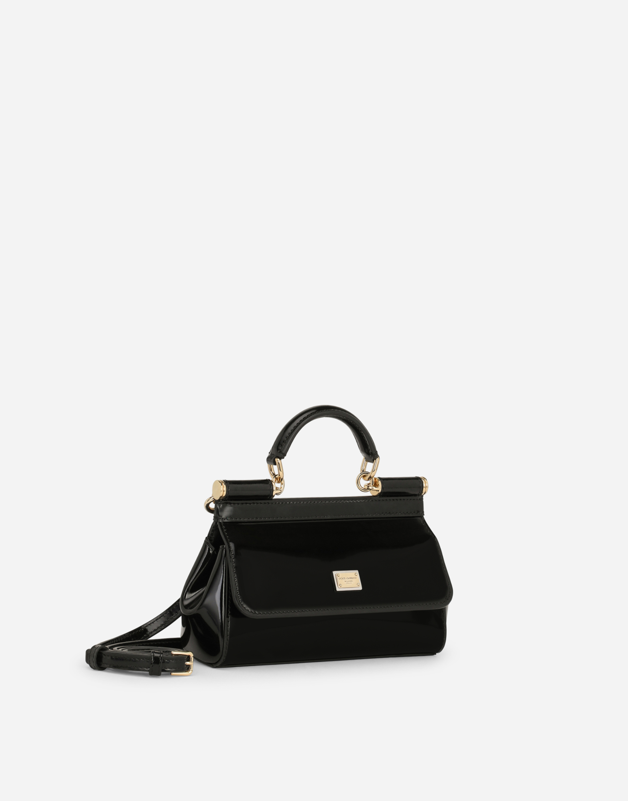 Shop Dolce & Gabbana Small Sicily Handbag In Black