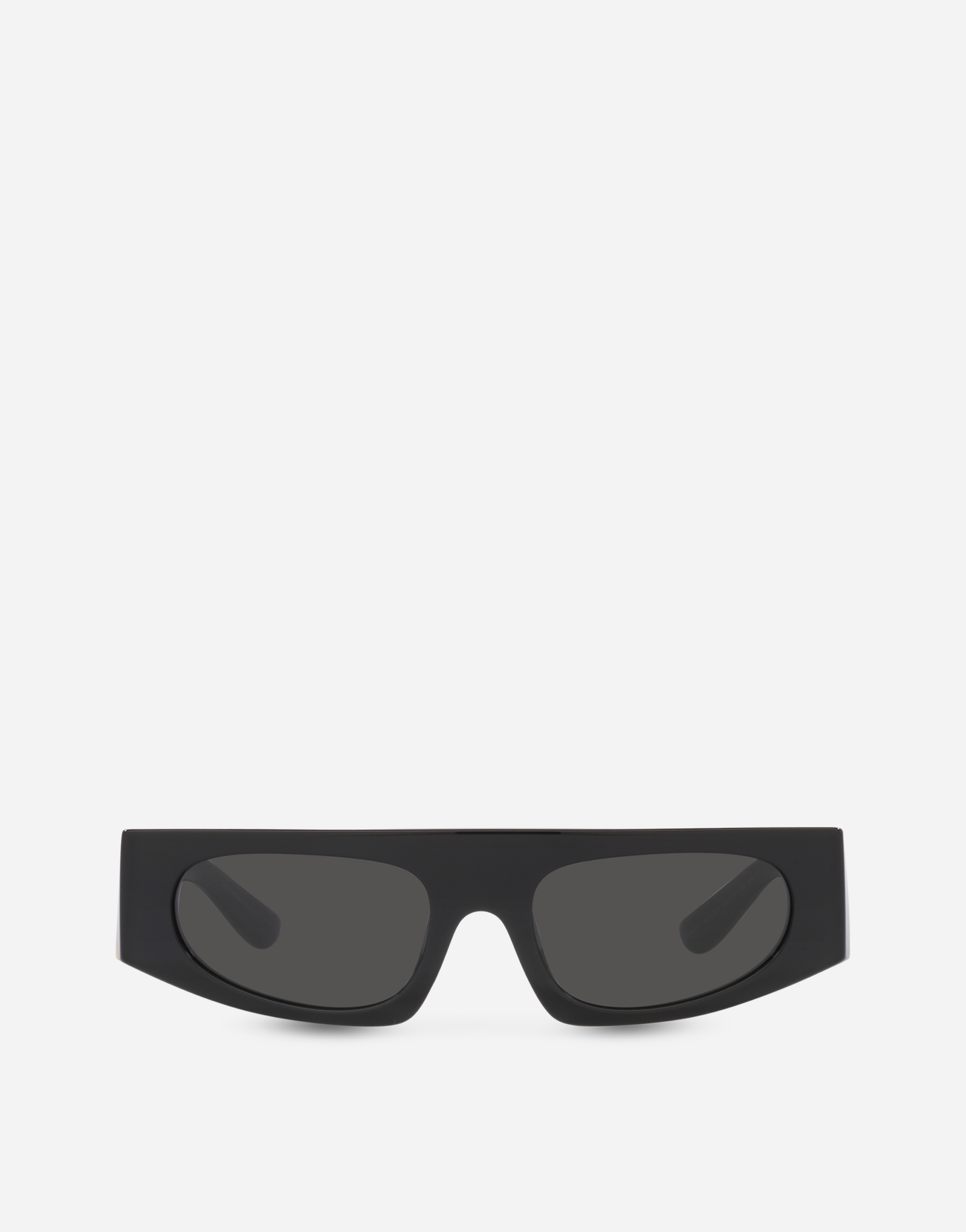Dolce & Gabbana Dg4411 Rectangle-frame Acetate Sunglasses In Black
