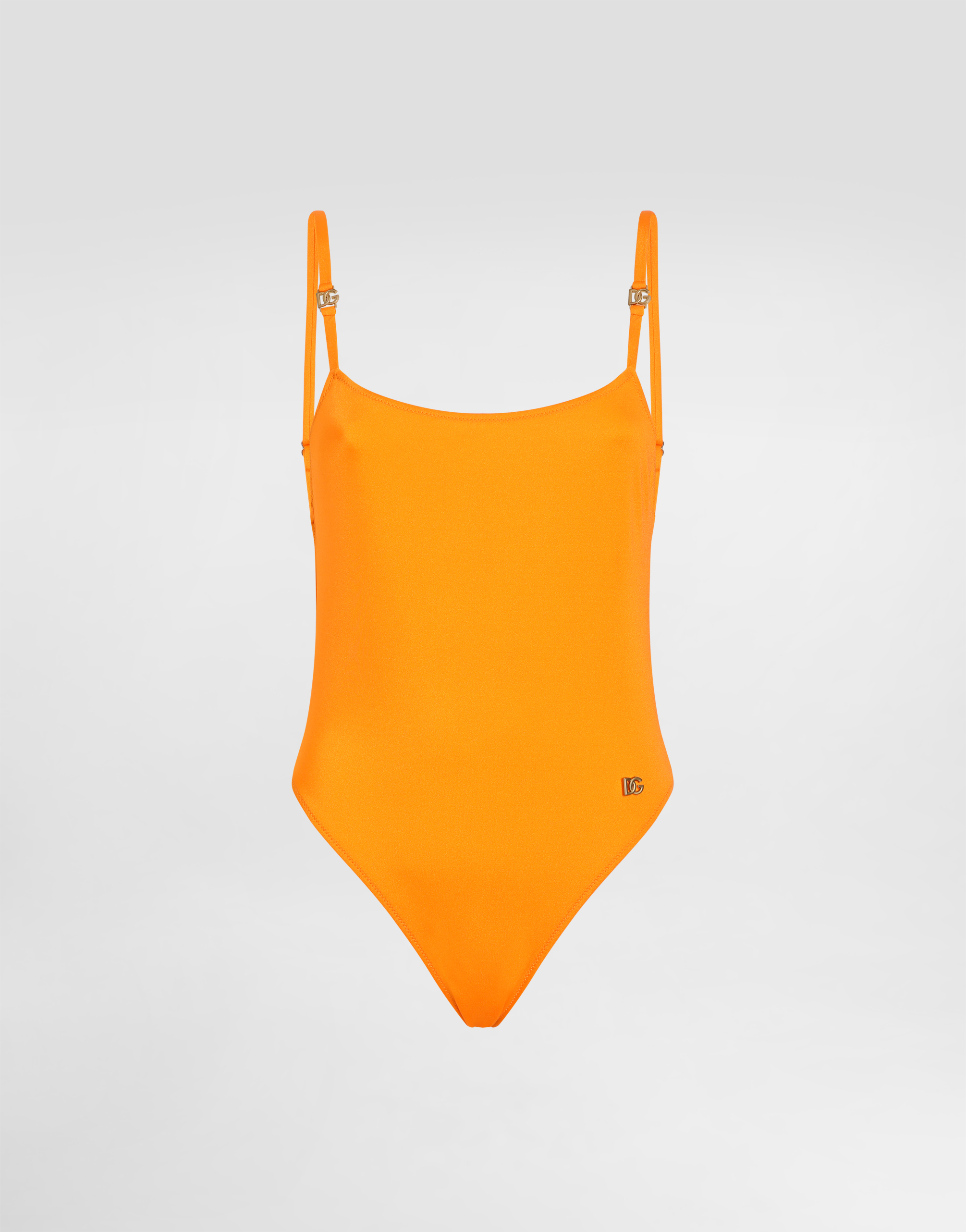 Orangeのウィメンズ One-piece olympic swimsuit | Dolce&Gabbana®