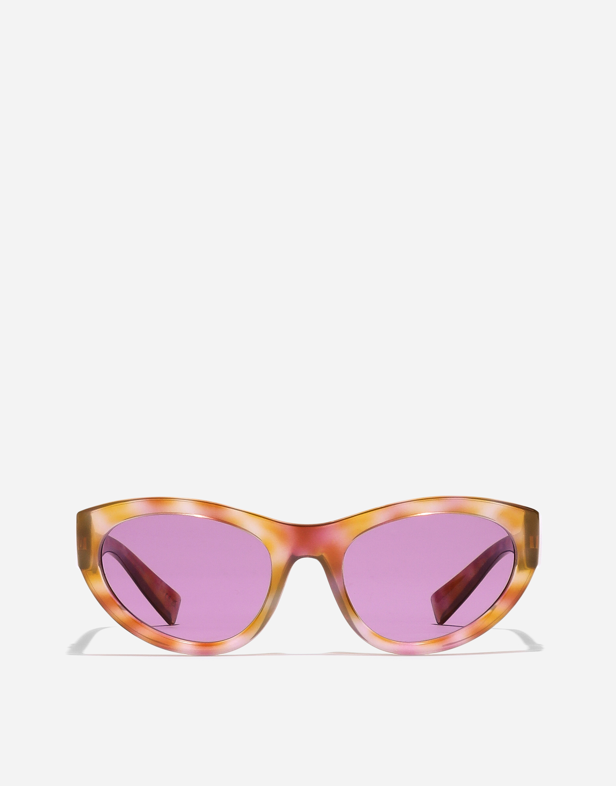 DG Crossed Sunglasses in Pink havana for Women | Dolce&Gabbana® US