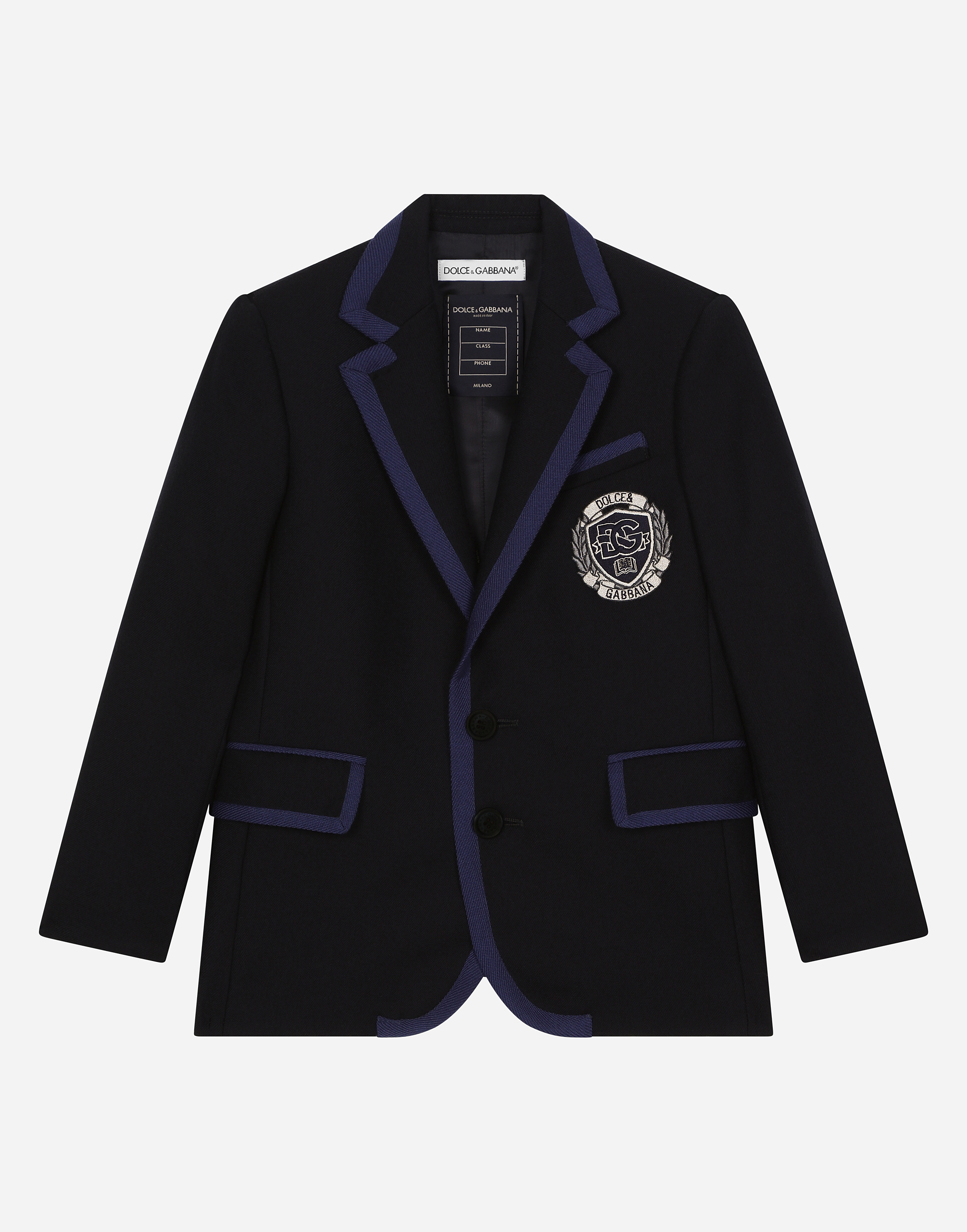 Dolce & Gabbana Giacca Class.2 Bott. In Blue