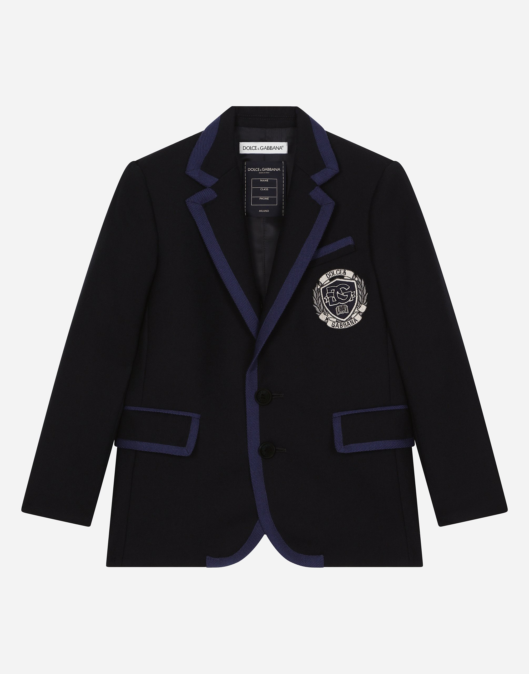 Dolce & Gabbana Giacca Class.2 Bott. In Blue