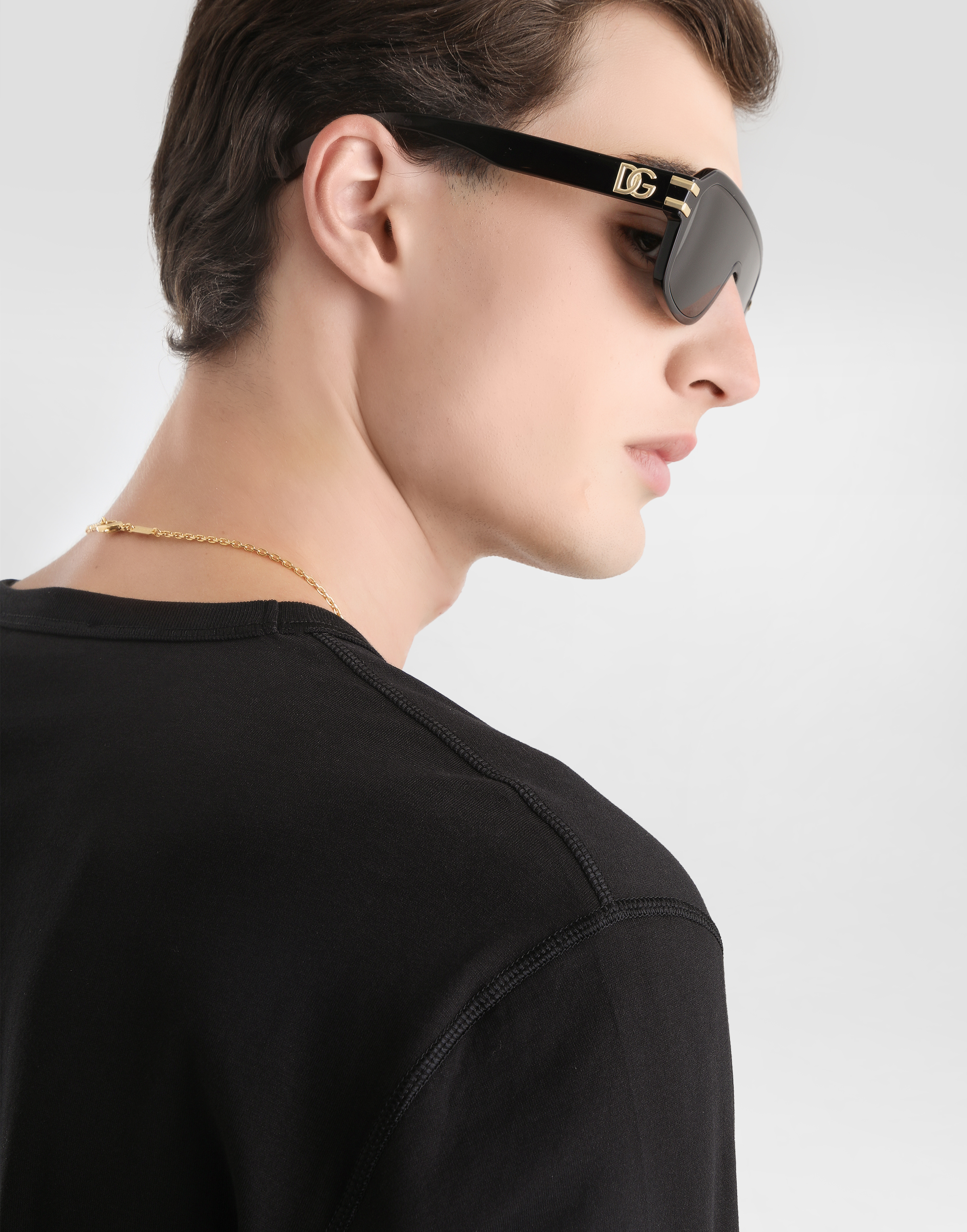 Cotton t-shirt with heraldic patch