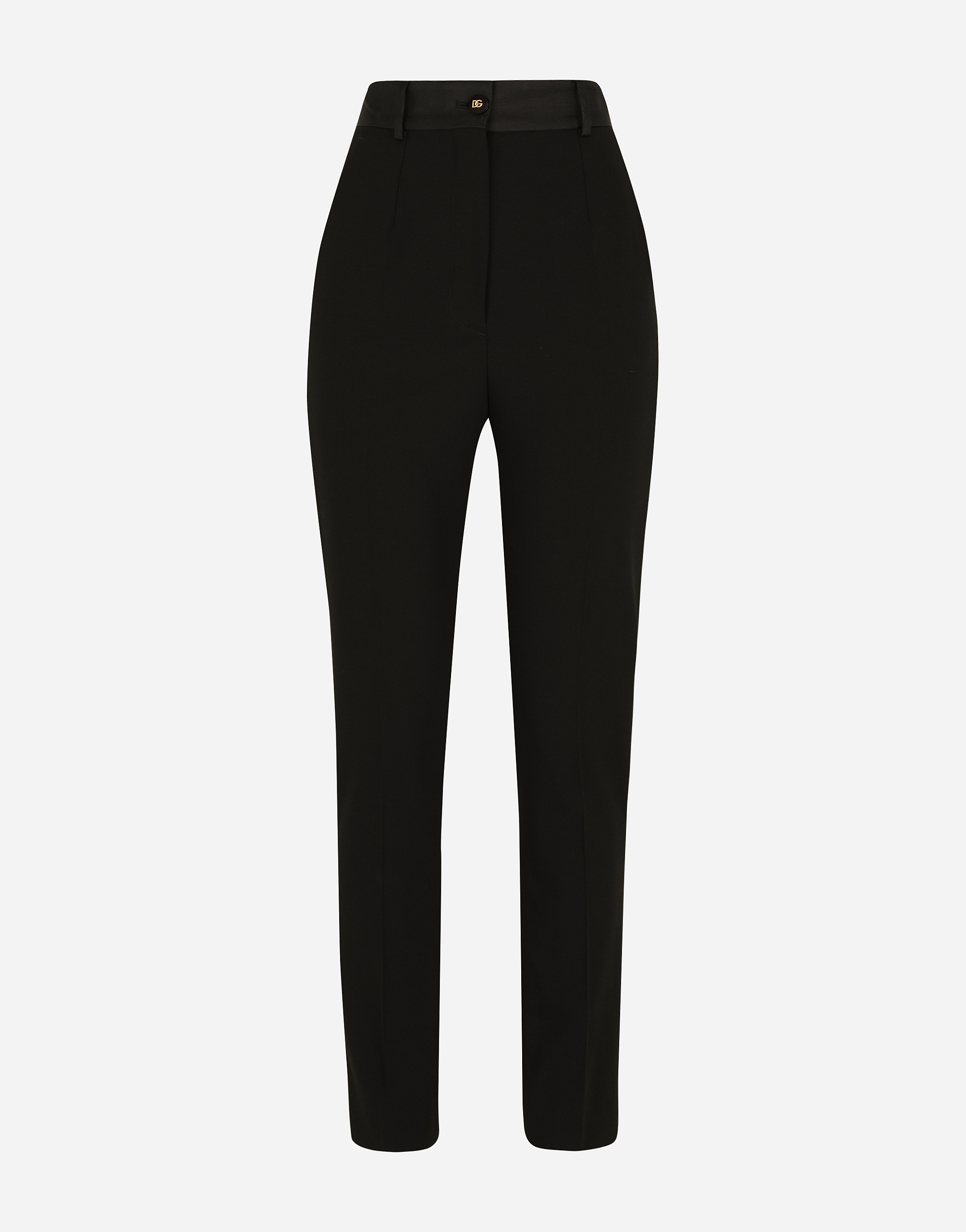 ブラックのウィメンズ Woolen tuxedo pants | Dolce&Gabbana®