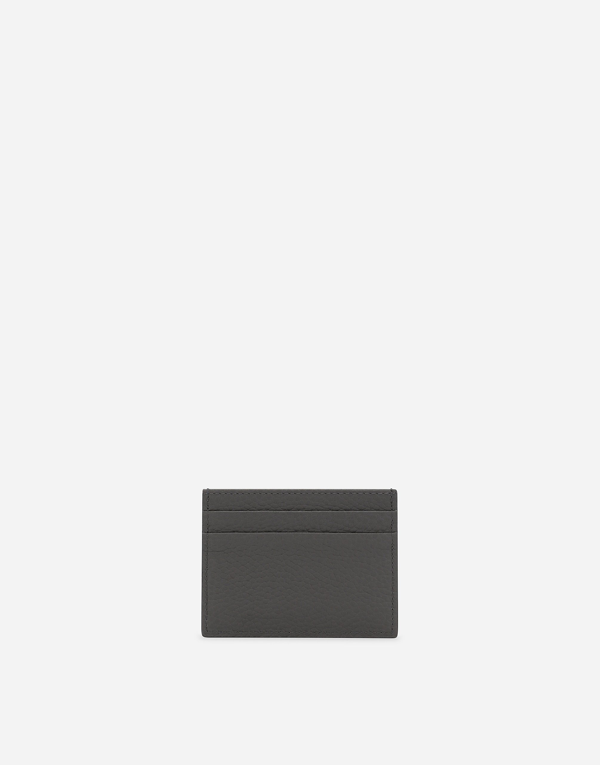 Dolce & Gabbana Dg Logo Card Holder In Grey
