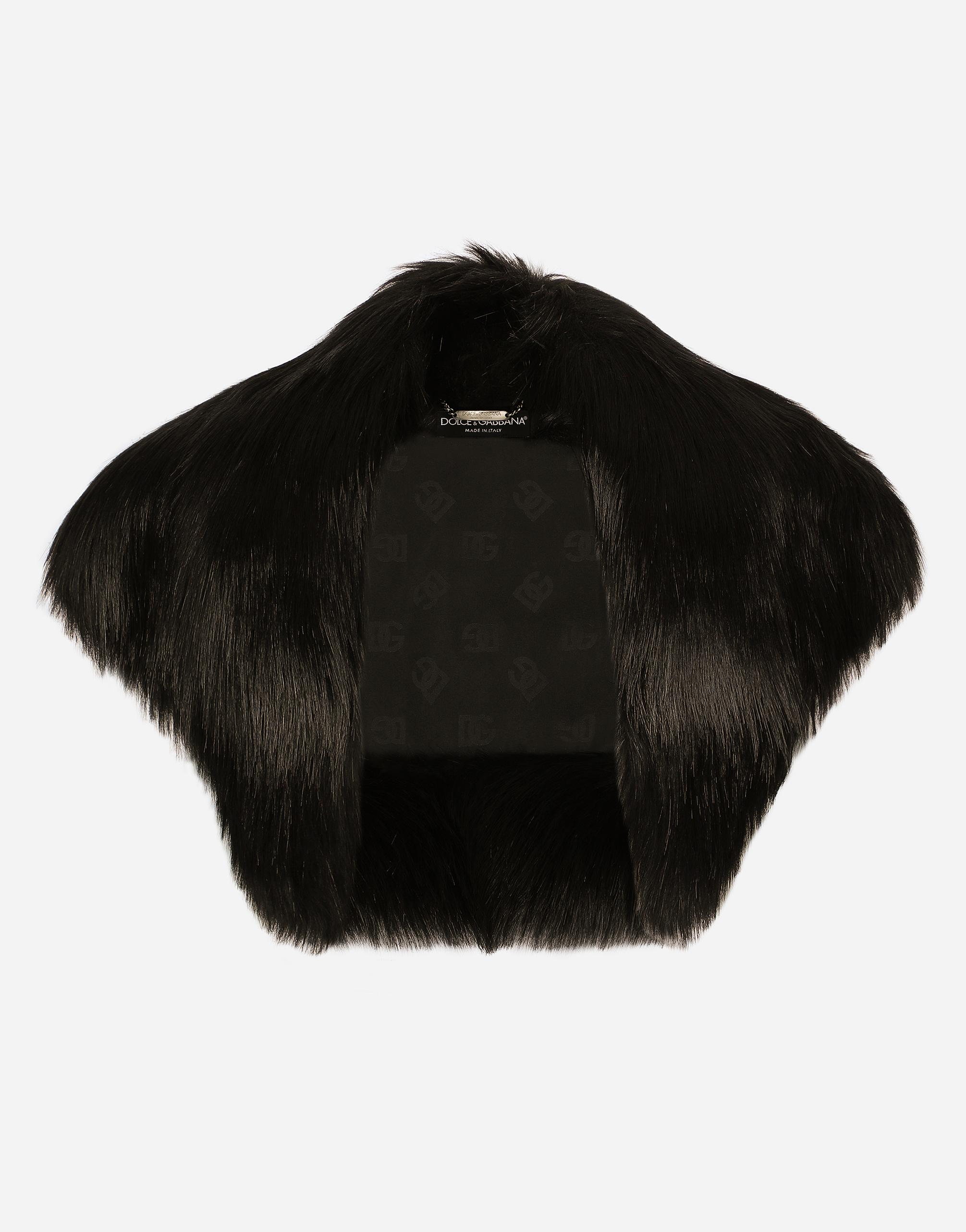 DOLCE & GABBANA FAUX FUR SHRUG