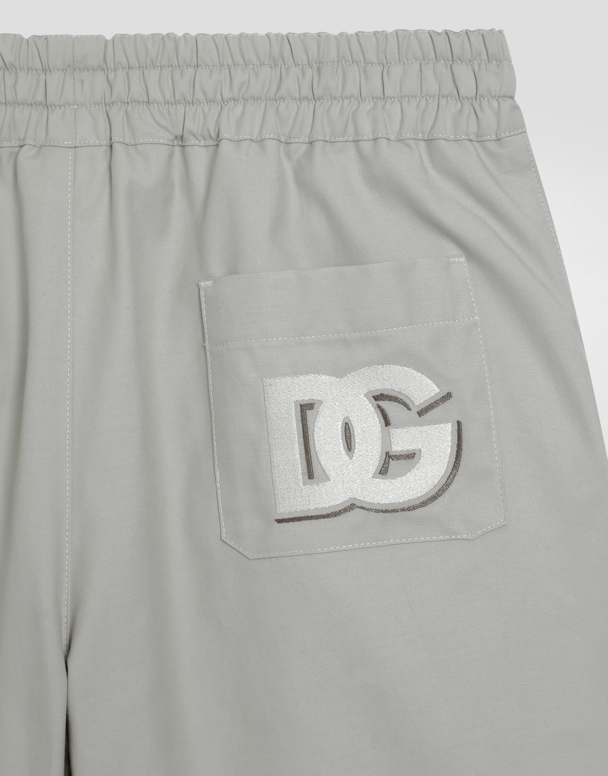Gabardine shorts with DG logo