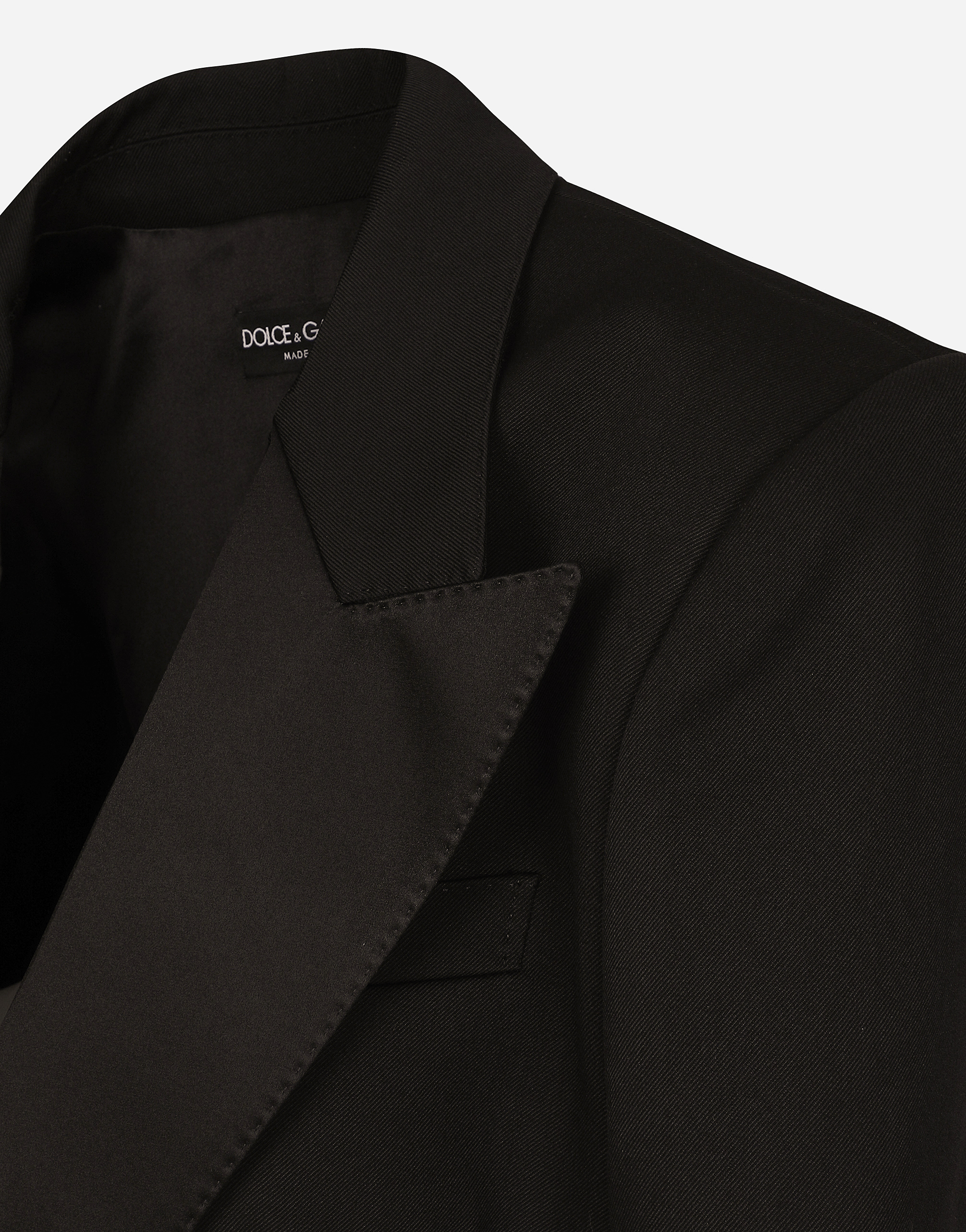 Wool gabardine Spencer tuxedo jacket