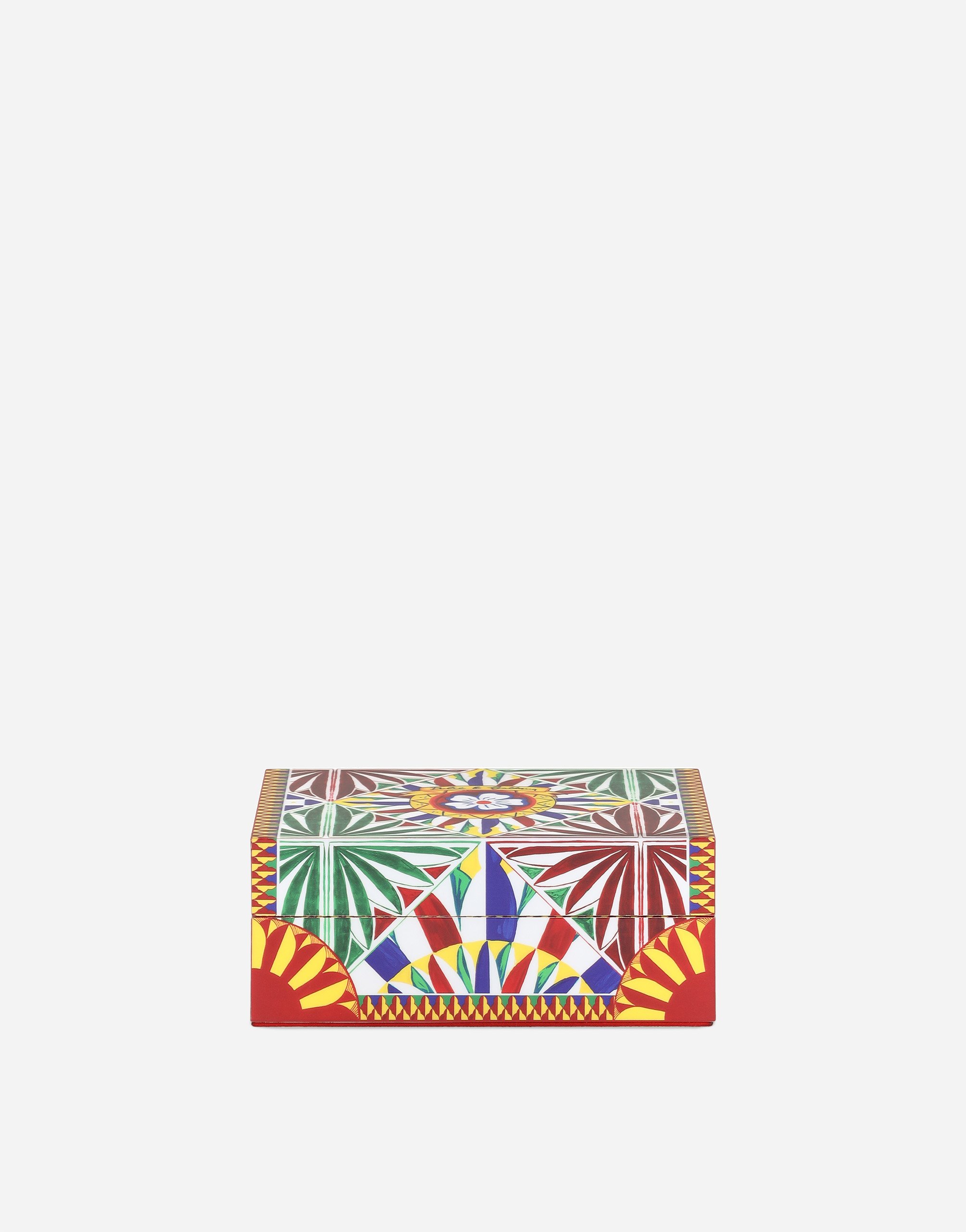 Dolce & Gabbana Small Decorated Plexiglass Box In Multi